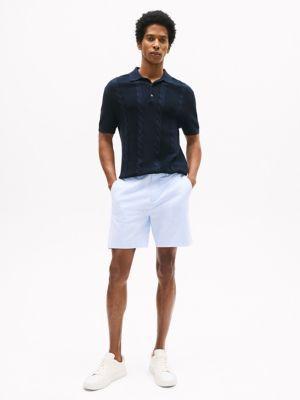 Cable Knit Polo Sweater Product Image