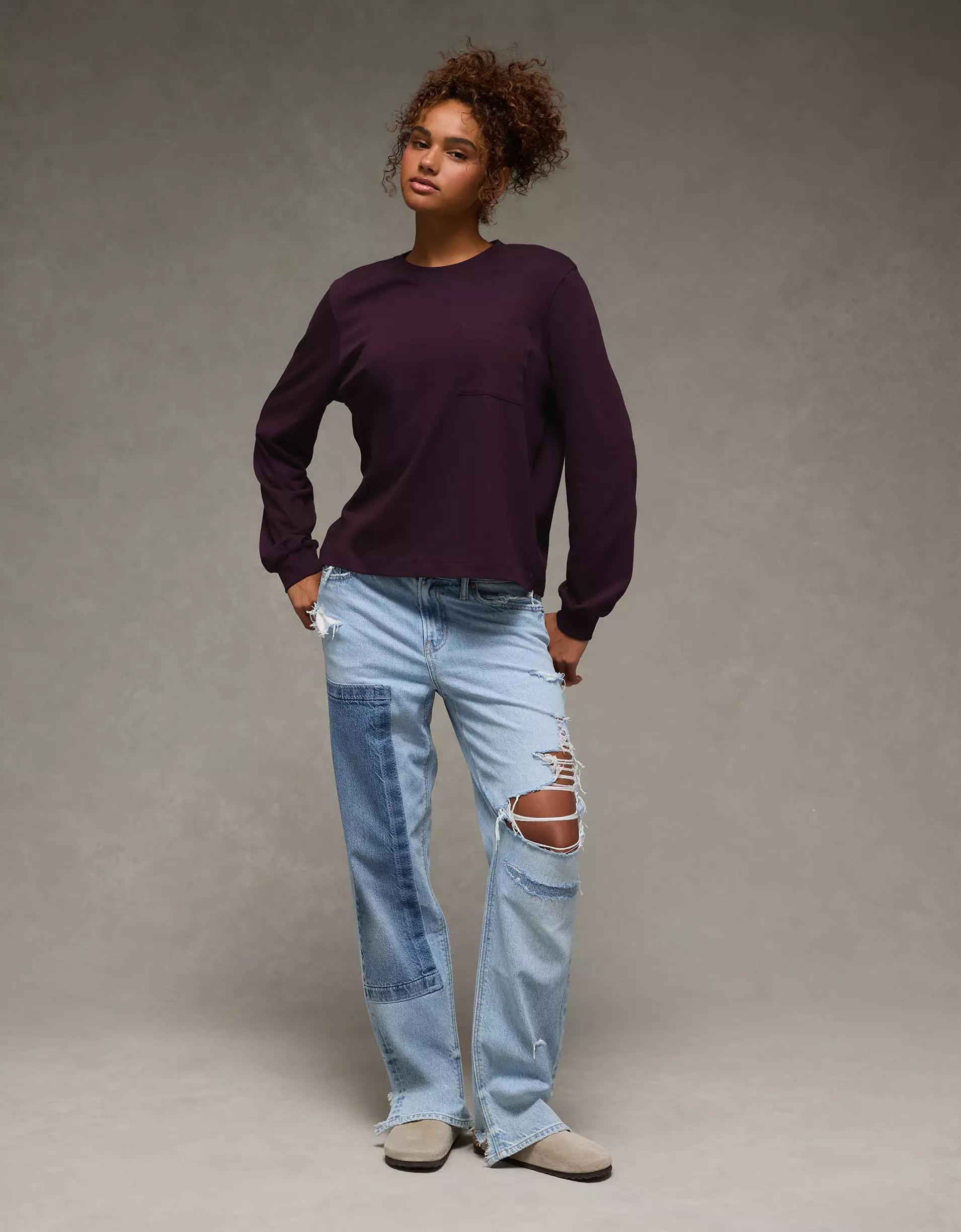 AE Everyday Luxe Long Sleeve T-Shirt Product Image