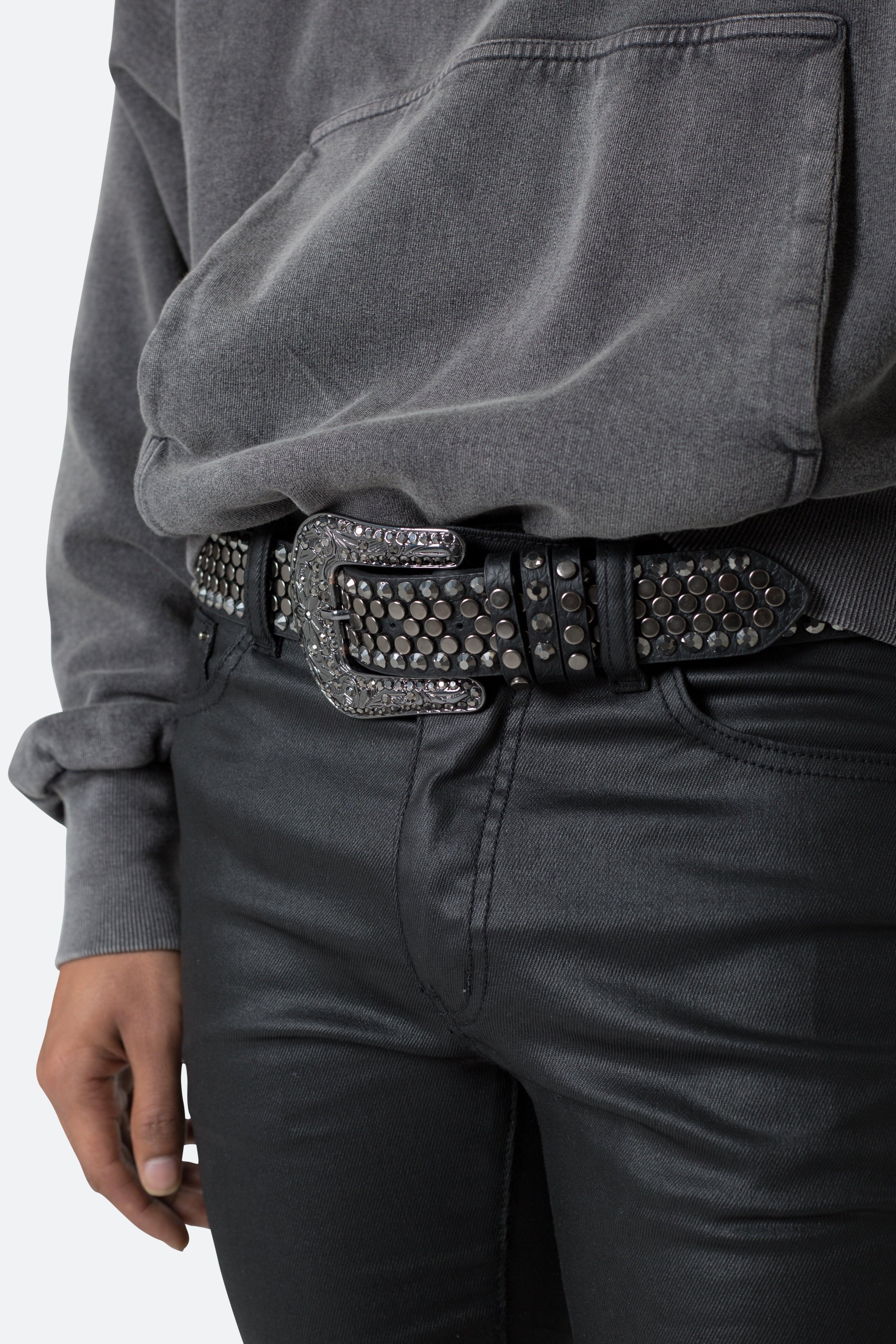 Flathead Metal Studded Belt - Black Product Image