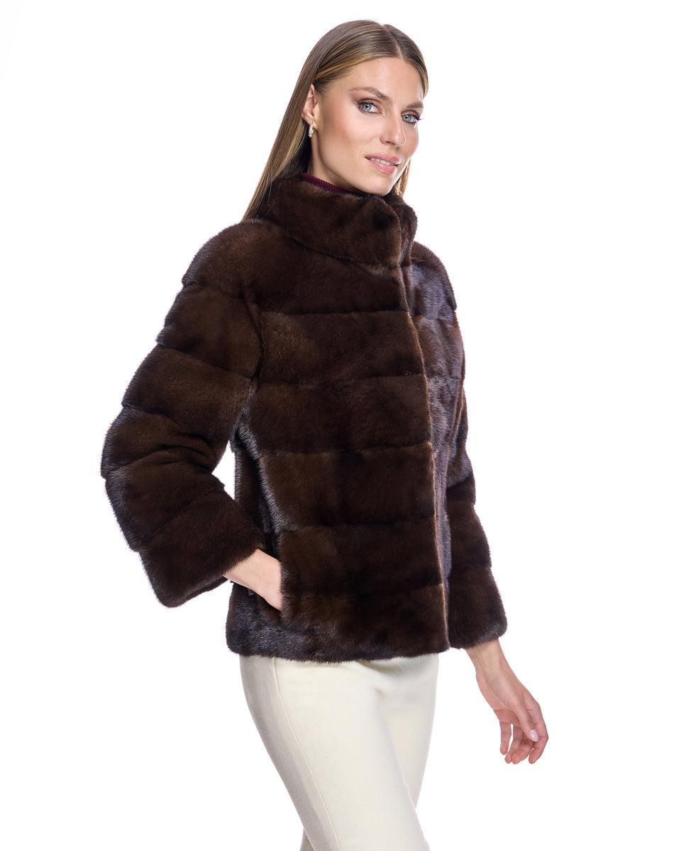 Horizontal Mink Jacket Product Image