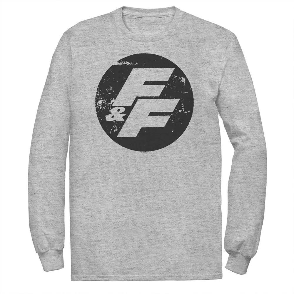 Big & Tall Fast & Furious Distressed Circle Logo Long Sleeve Tee, Men's,  Product Image