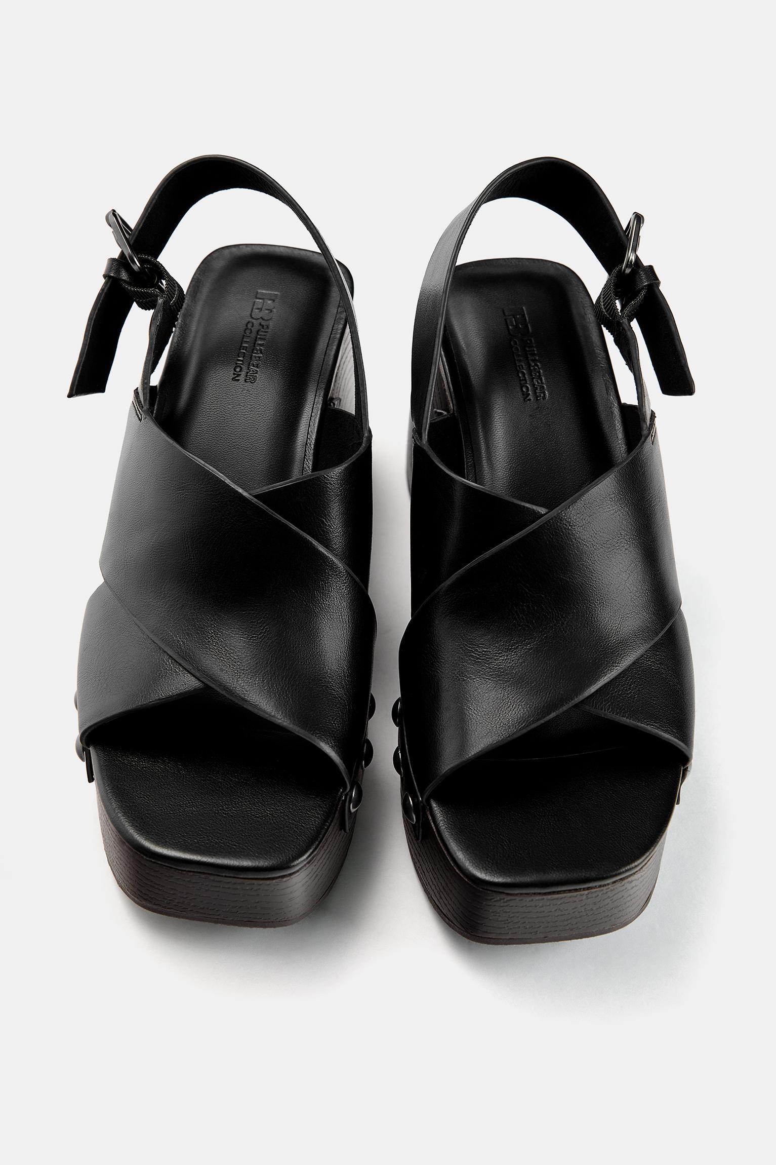 Studded wedge sandals Product Image