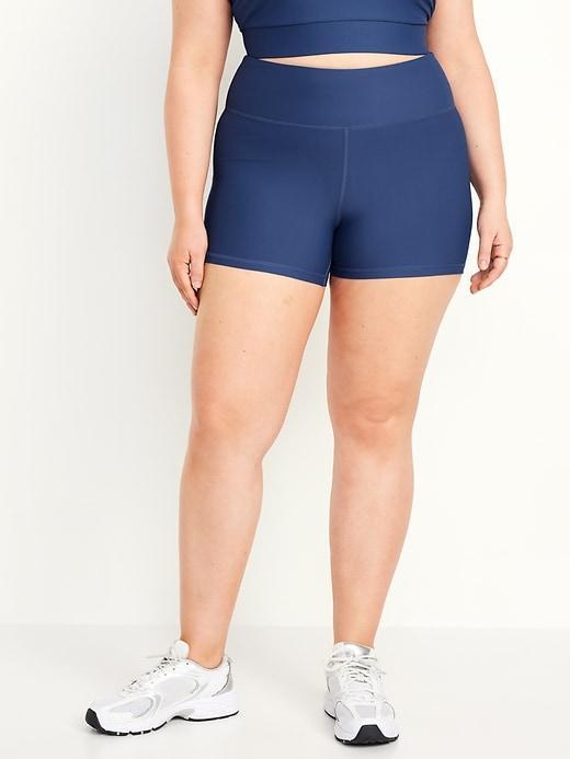 High-Waisted PowerSoft Biker Shorts -- 4-inch inseam Product Image