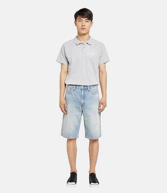 Levi's® 469 Loose Fit Destructed-Detail 10 3/4#double; Inseam Denim Shorts Product Image