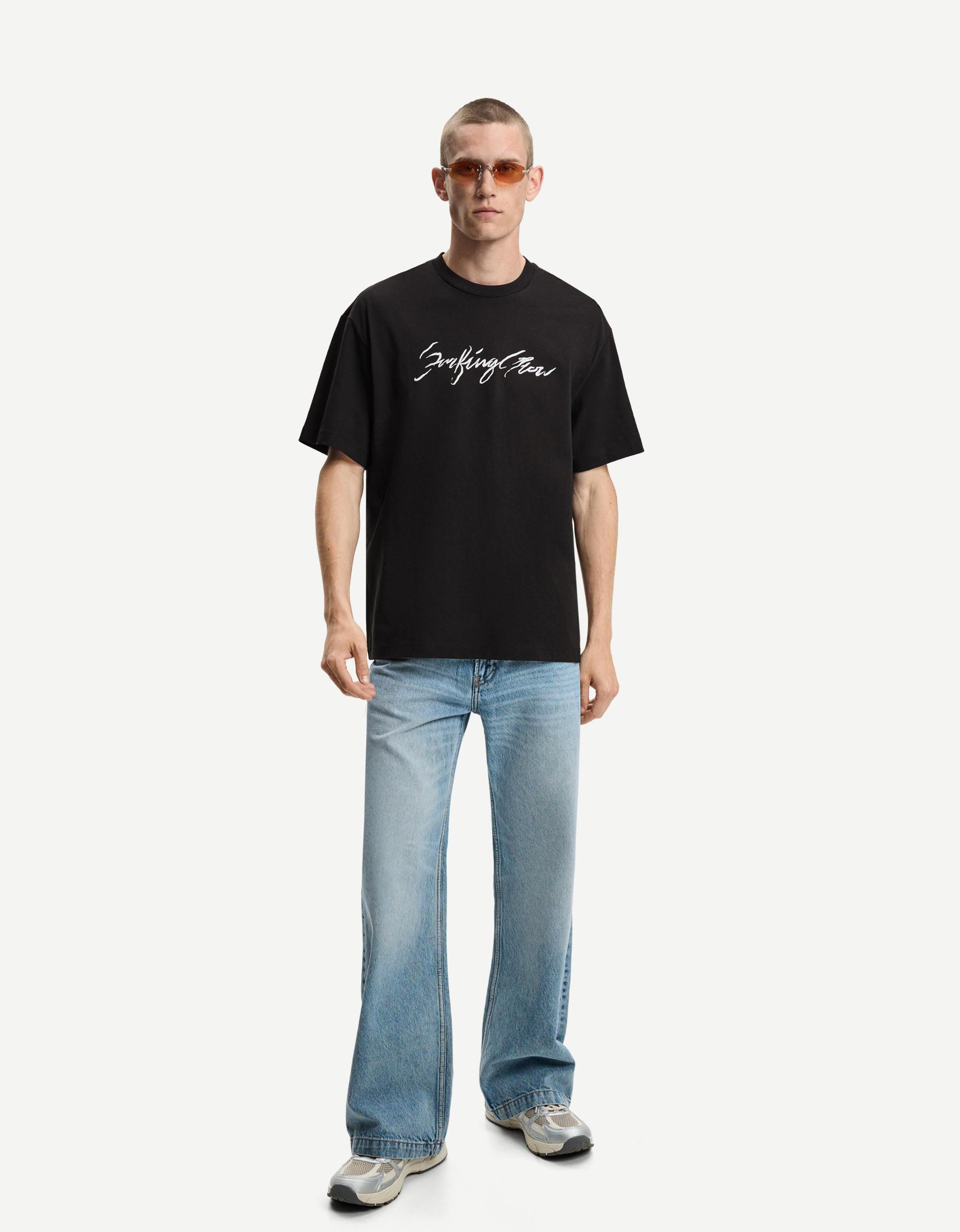 Printed short sleeve oversize T-shirt Product Image