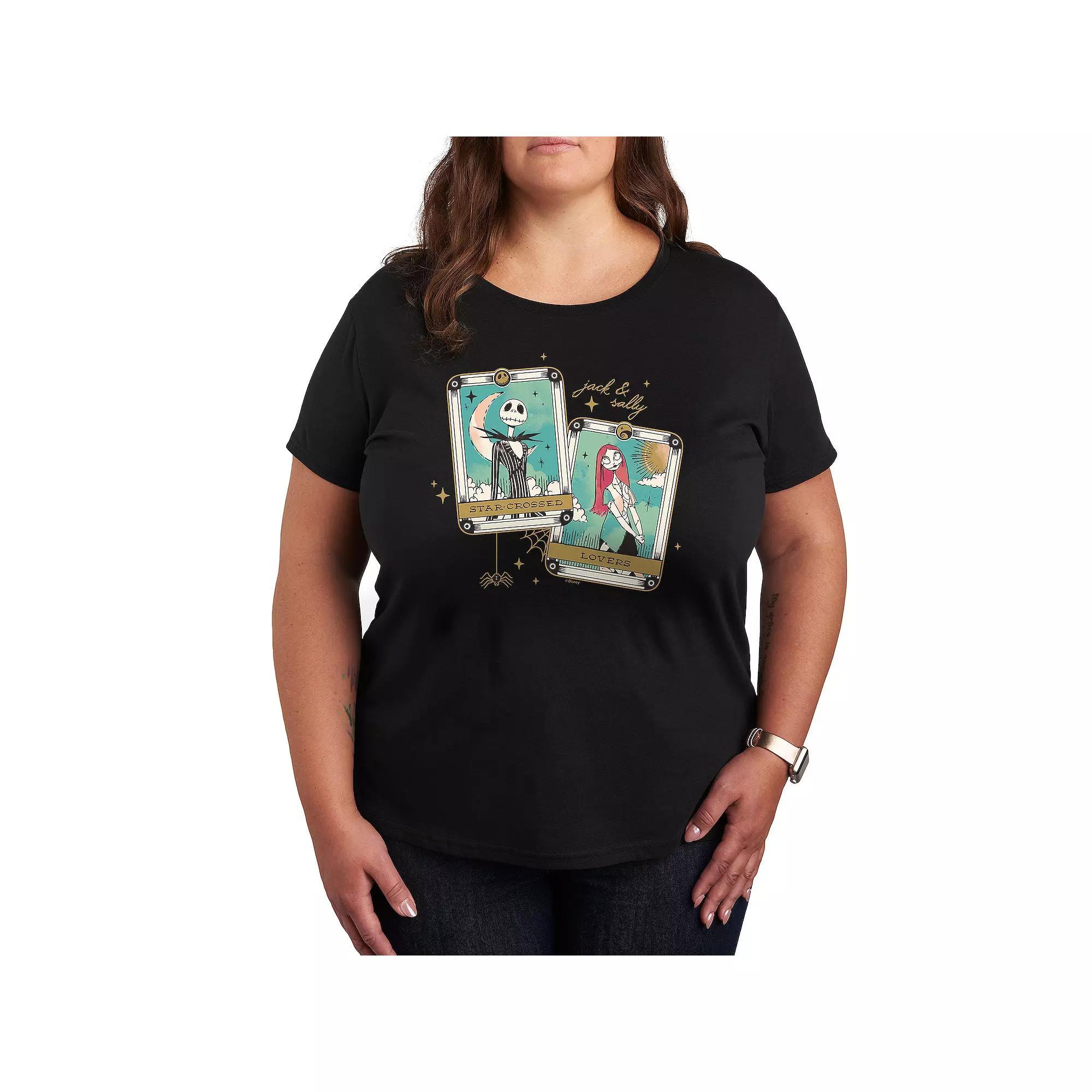 Disney's The Nightmare Before Christmas Plus Star Crossed Lovers Graphic Tee, Women's,  Product Image