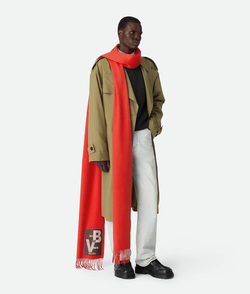 Men's Large Cashmere Scarf in Lava Product Image