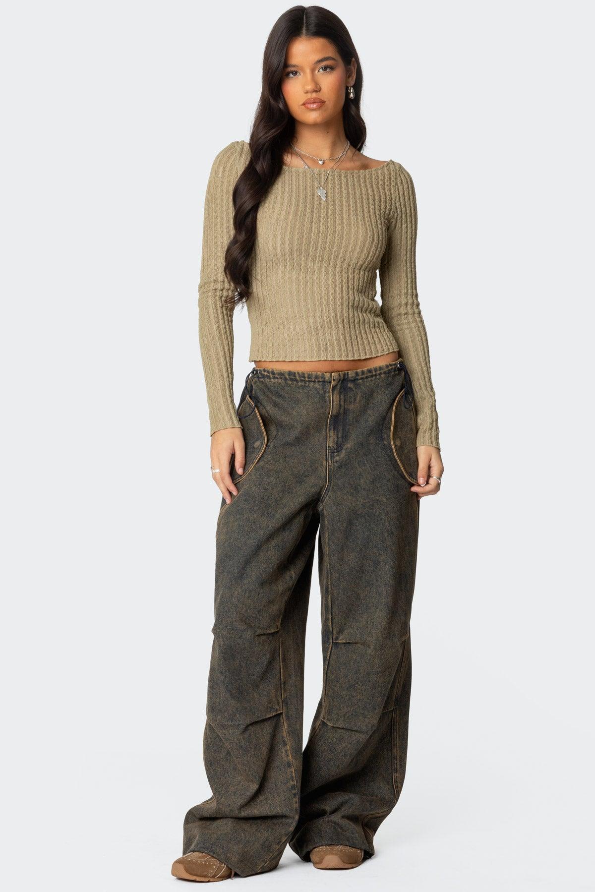 Regine Oversized Parachute Jeans Product Image