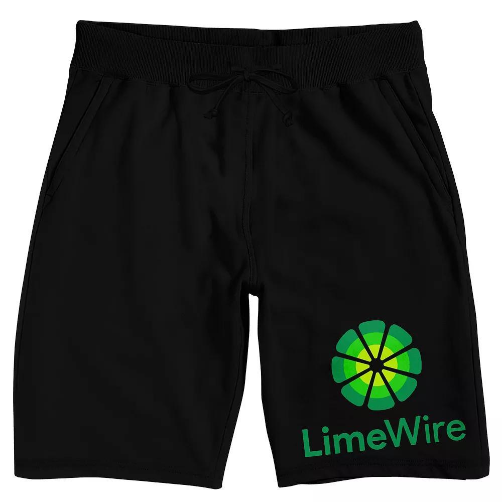 Men's LimeWire Logo Art Pajama Shorts, Size: Small, Black Product Image