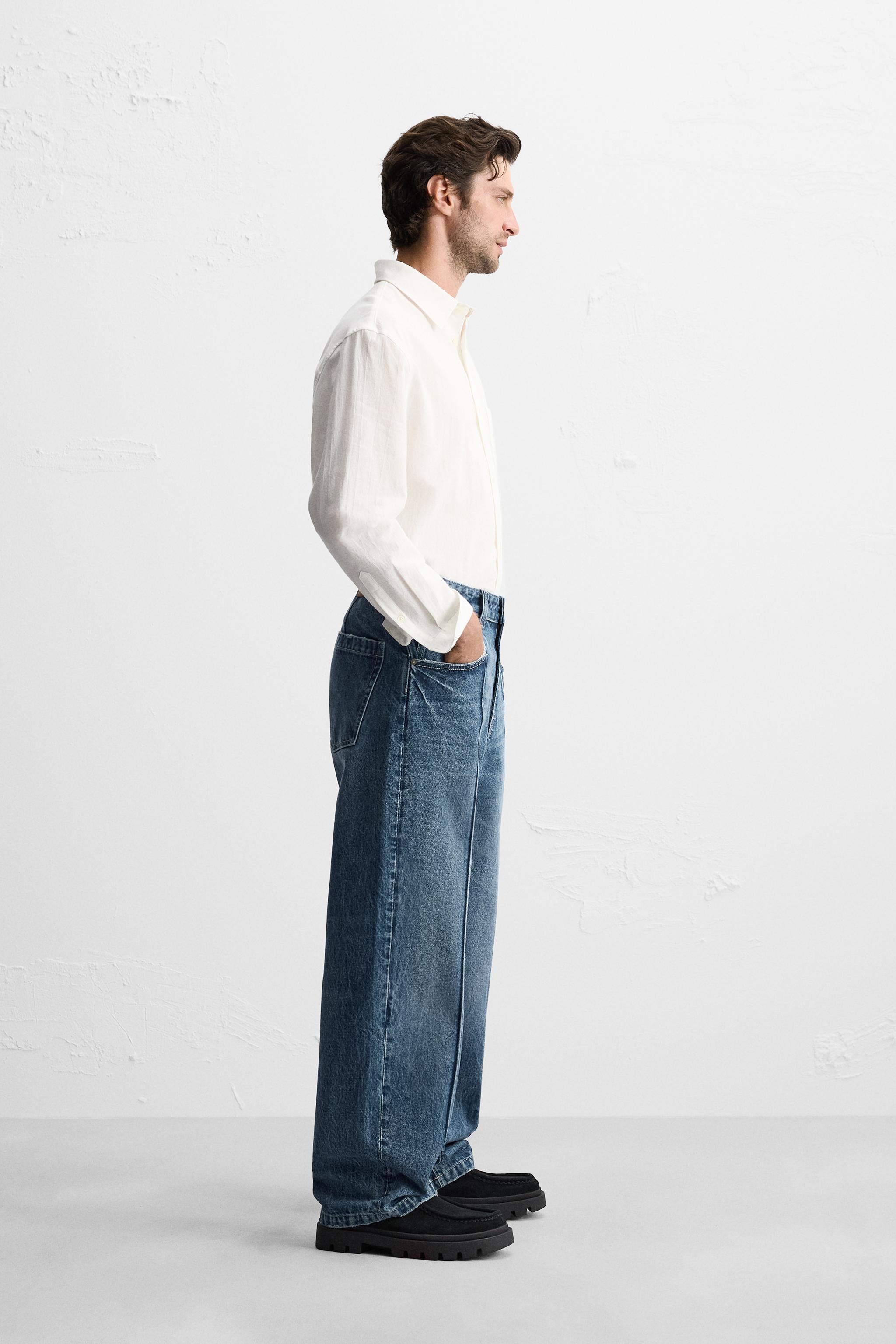 RELAXED FIT SEAM JEANS Product Image