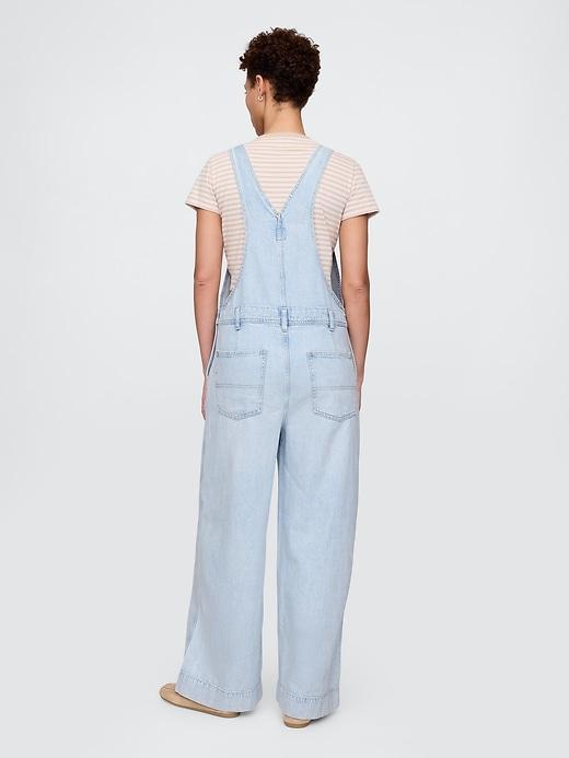 UltraSoft Denim Baggy Overalls Product Image