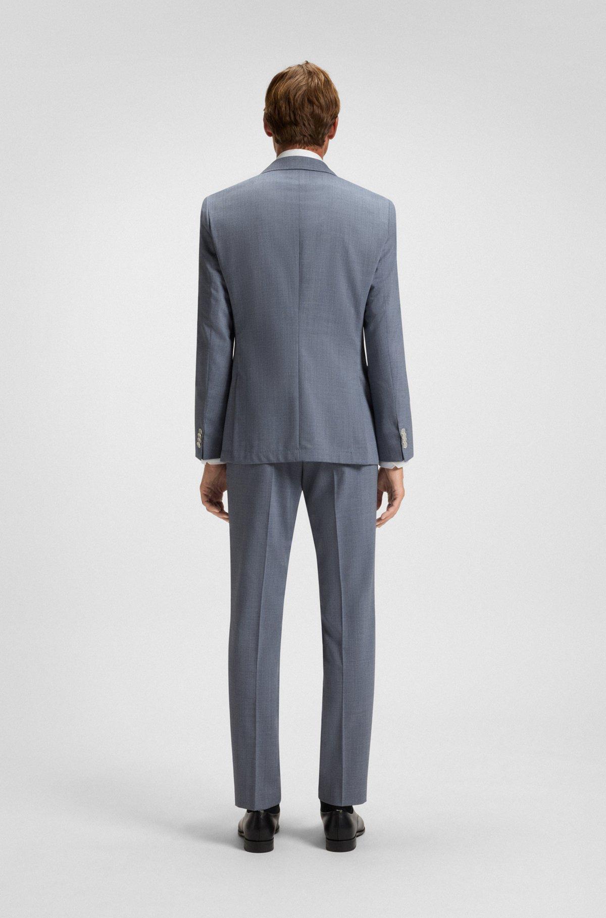 Slim-fit suit jacket in a patterned wool blend Product Image