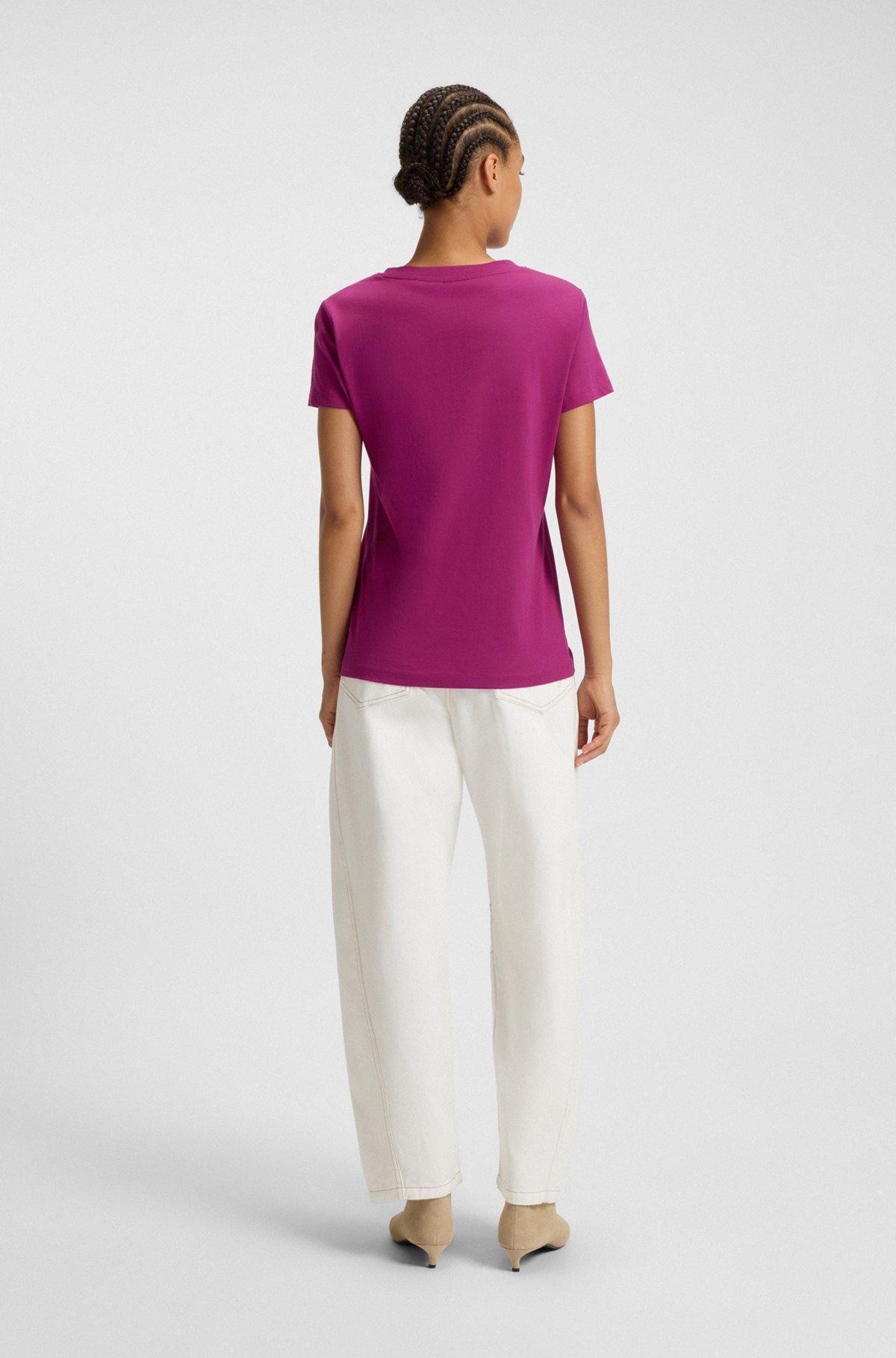 Cotton-jersey T-shirt with logo detail Product Image