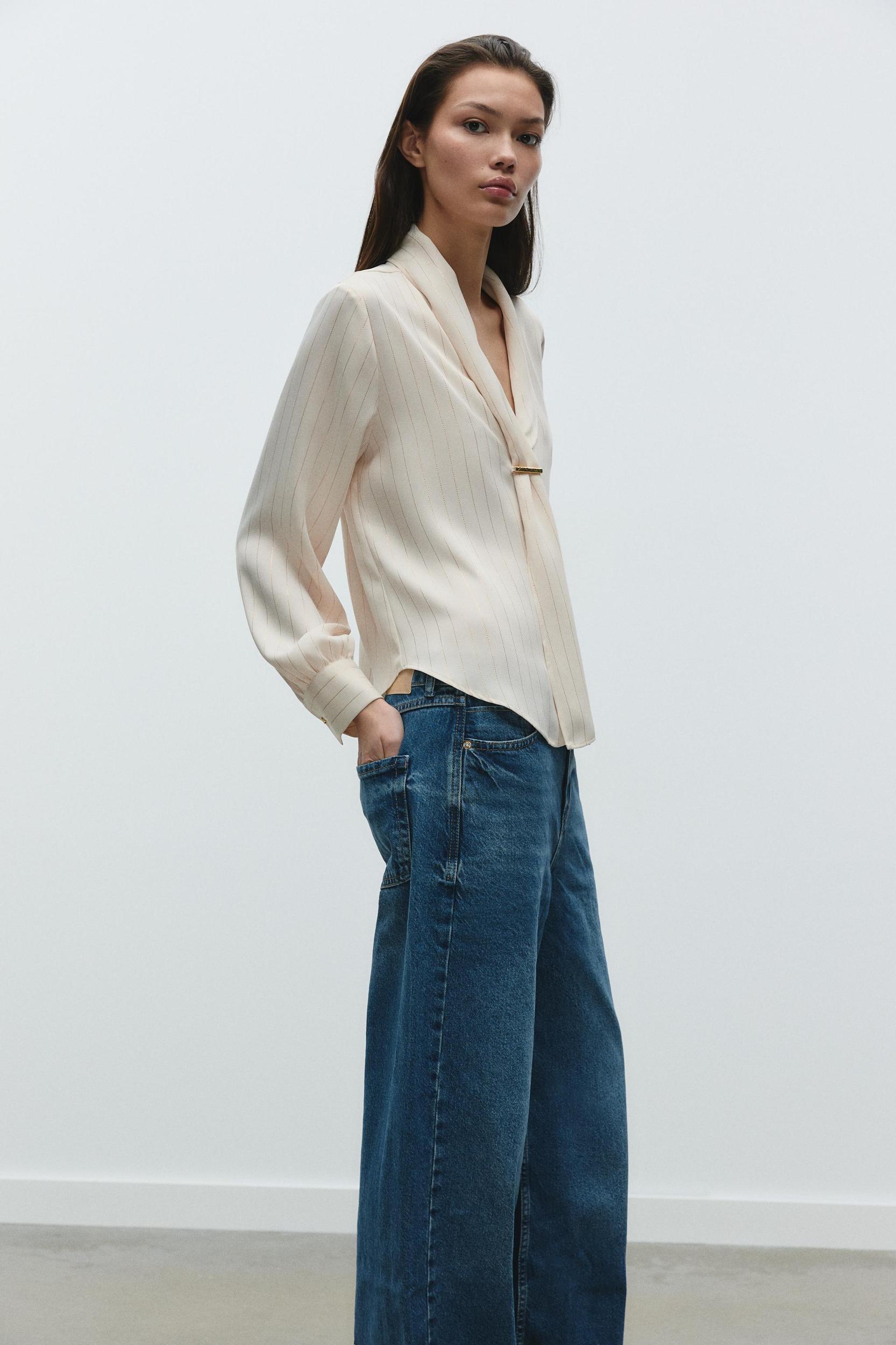 STRIPED SHIRT WITH APPLIQUÉ Product Image