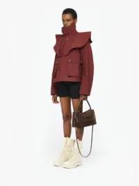 OVERSIZED COLLAR TRENCH JACKET in red | JW Anderson US  Product Image