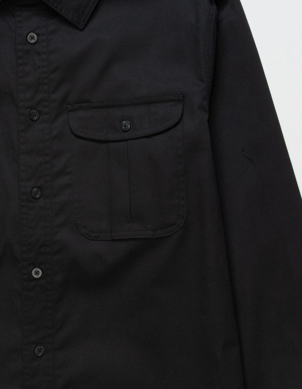 NIKE SB Tanglin Mens Button Up Long Sleeve Shirt - BLACK Product Image