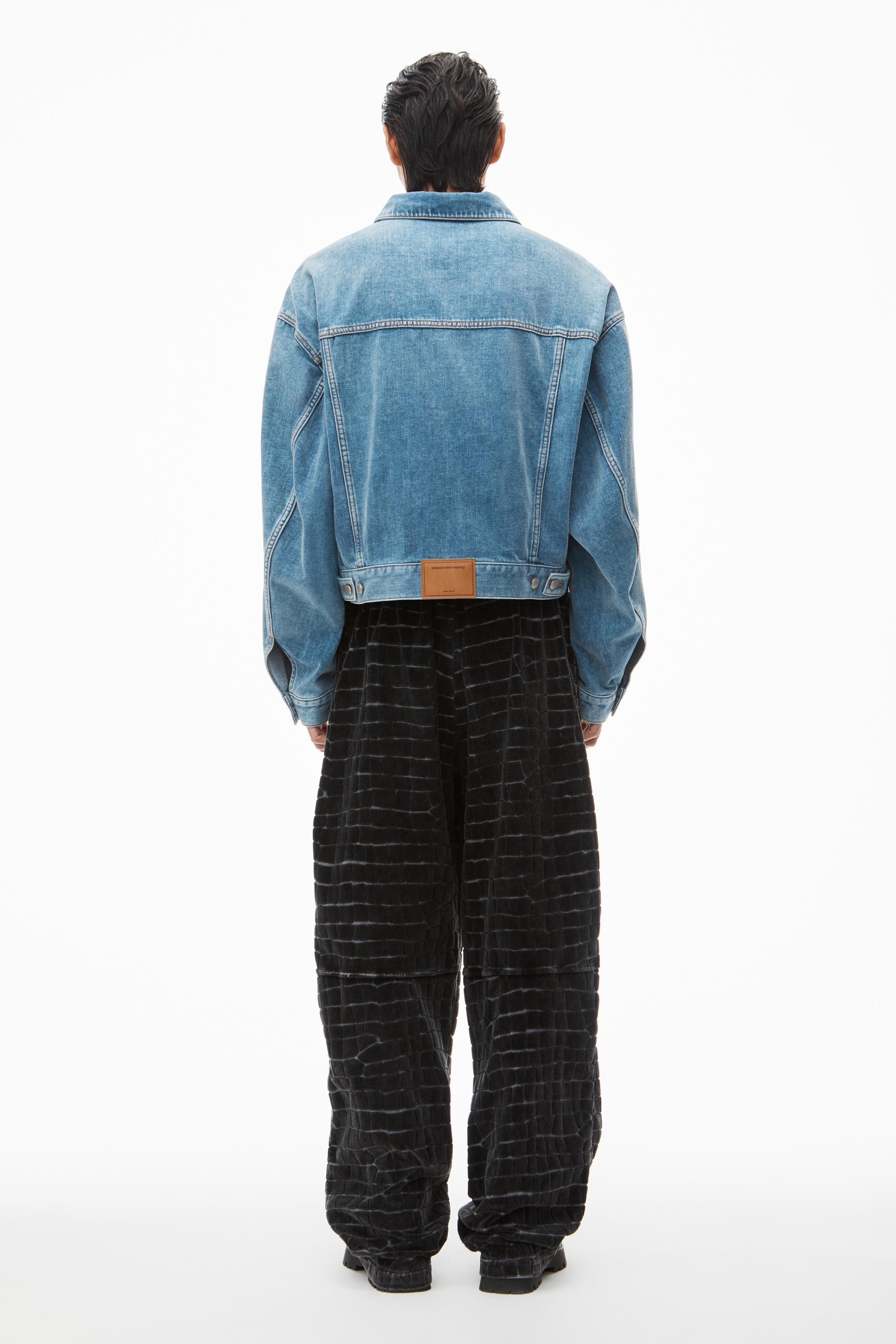 Oversize Jacket In Brushed Denim Product Image