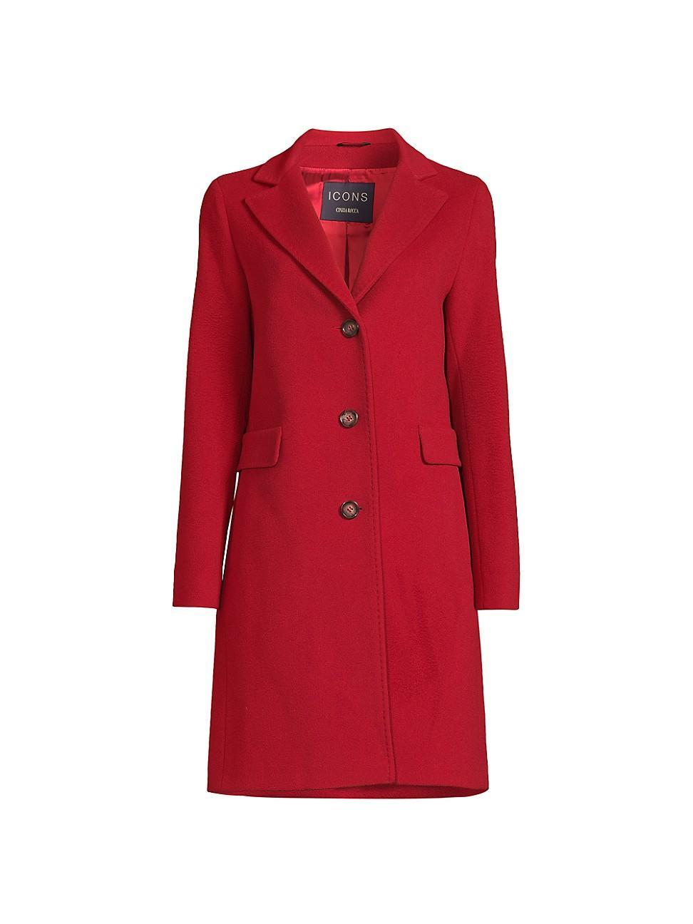 Womens Wool-Cashmere Walker Coat Product Image