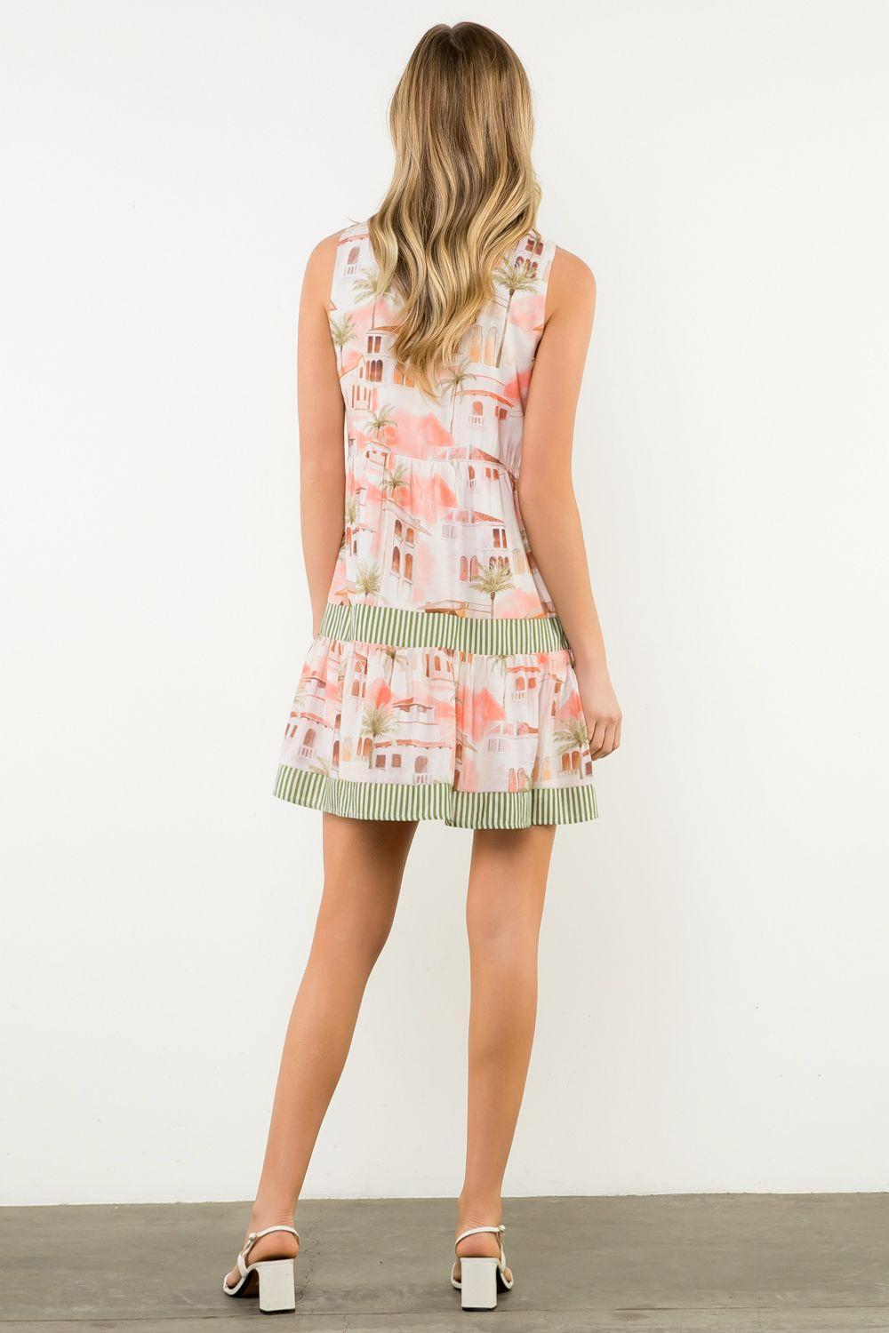 SLEEVELESS PRINT DRESS Product Image