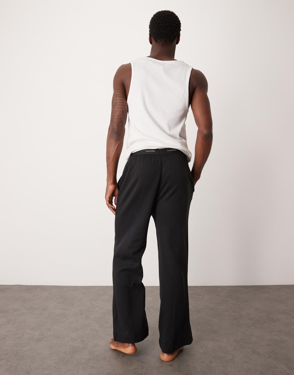 Calvin Klein Modern Cotton lounge sleep pant in black Product Image