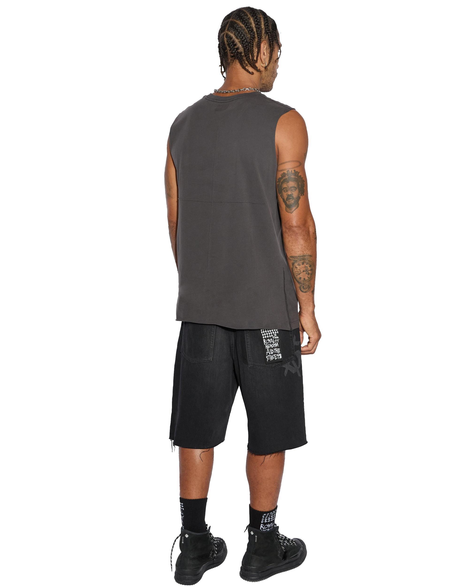 SIOUX CUT TEE FADED BLACK Male Product Image