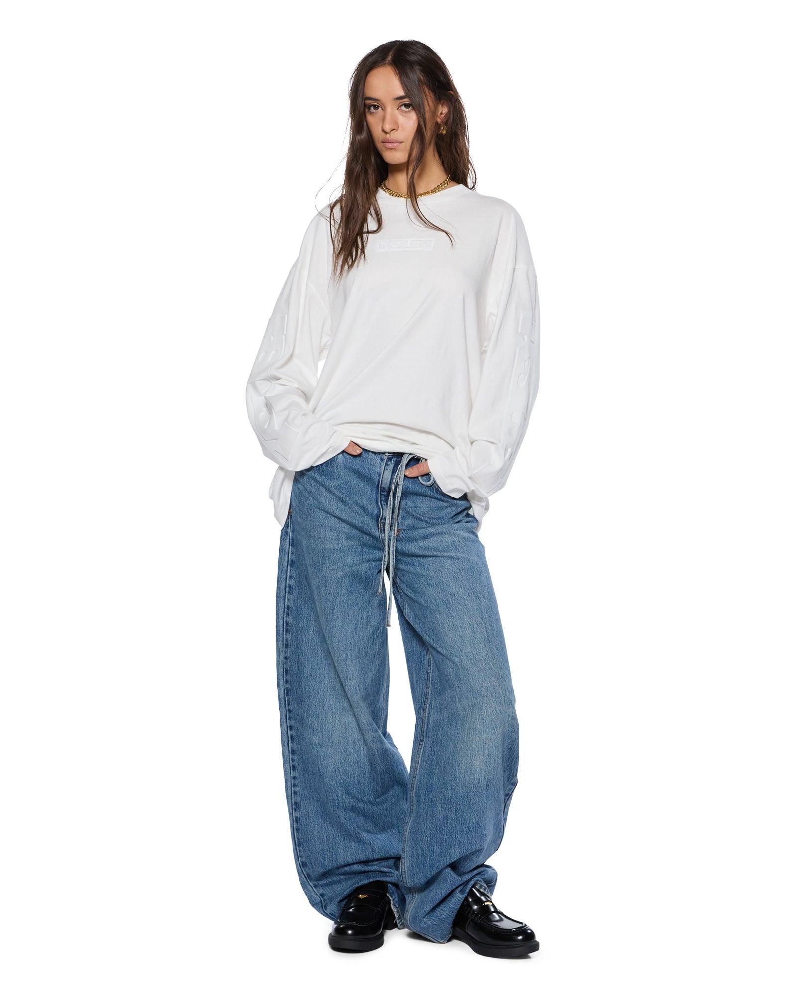 SOTT BOYFRIEND LS TEE VINTAGE WHITE Female Product Image