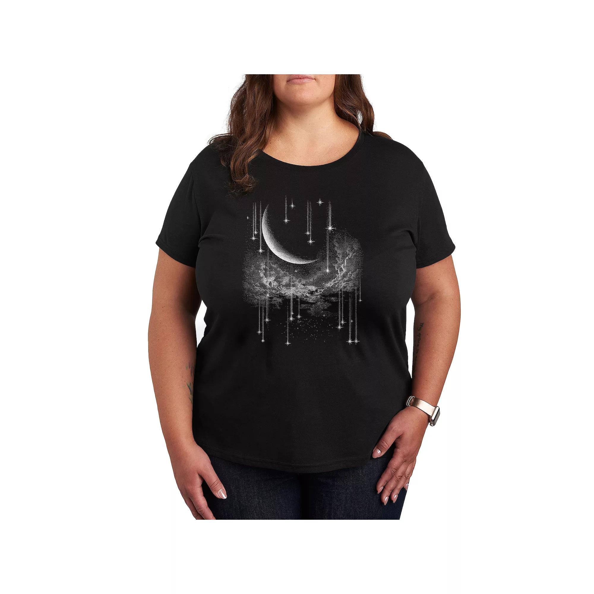 Women's Falling Stars Graphic Tee, Girl's,  Product Image