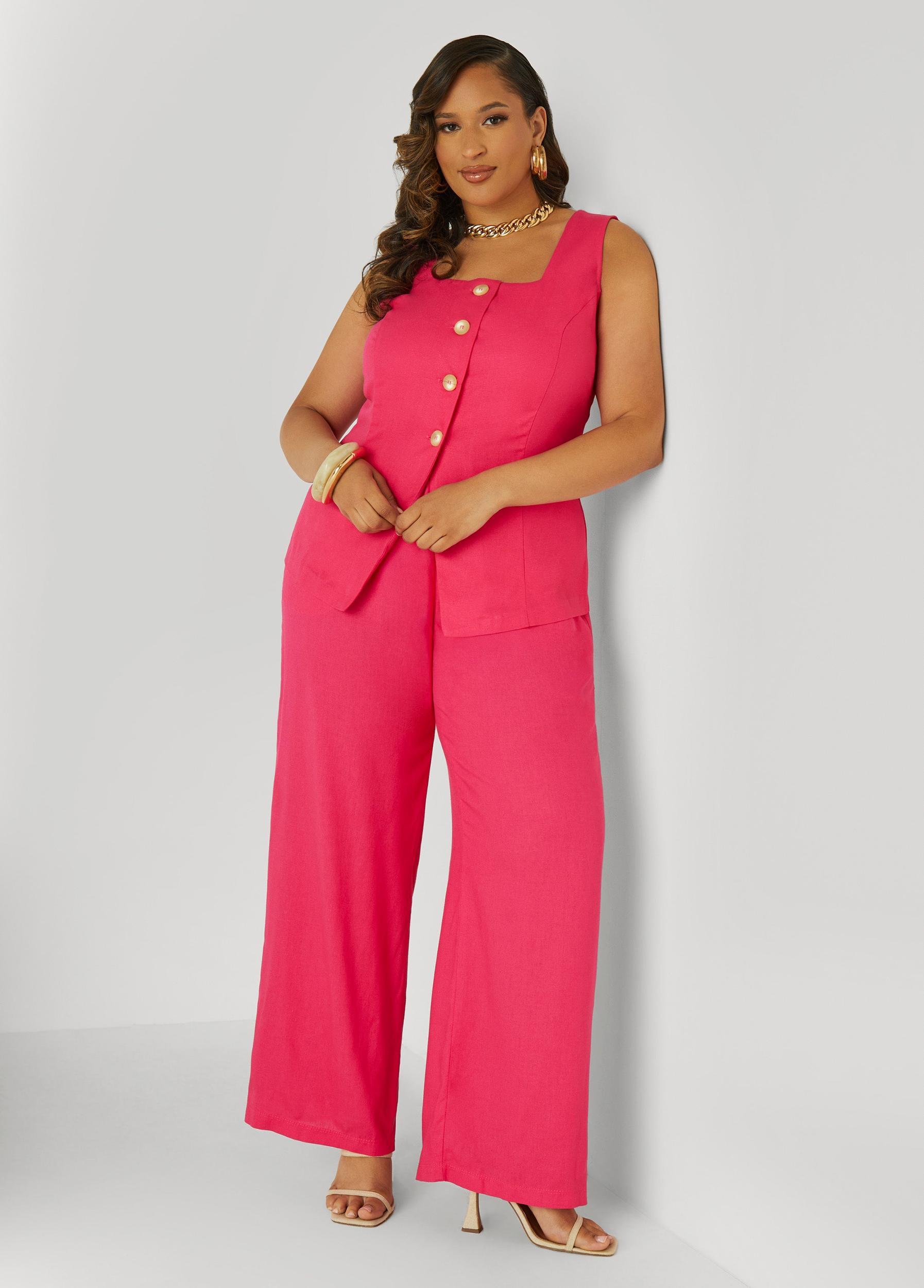 High Waist Wide Leg Pants Product Image