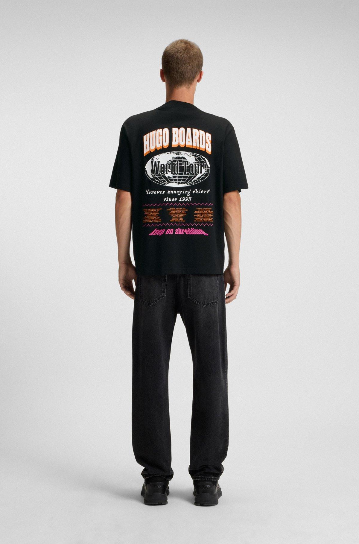 Cotton jersey T-shirt with mixed-print logo Product Image