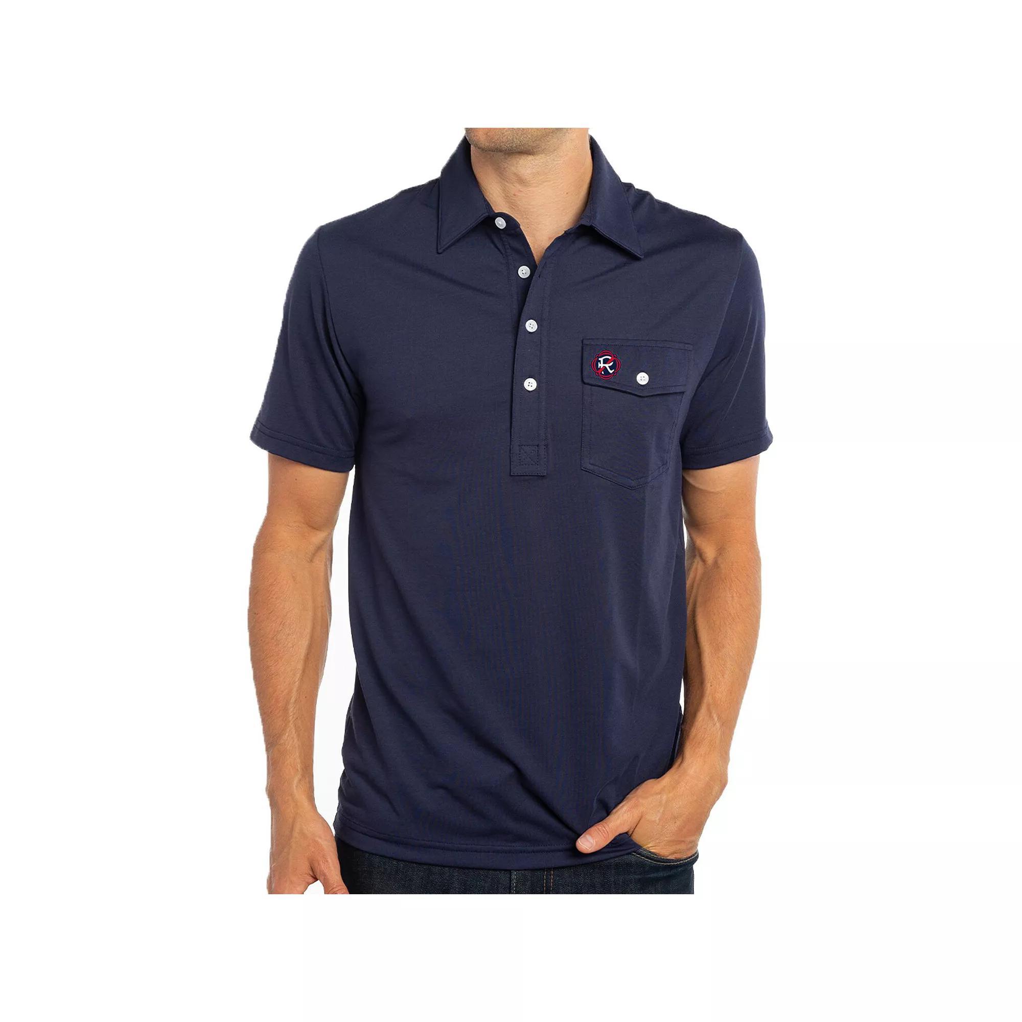 Men's Navy New England Revolution Player Polo,  Product Image