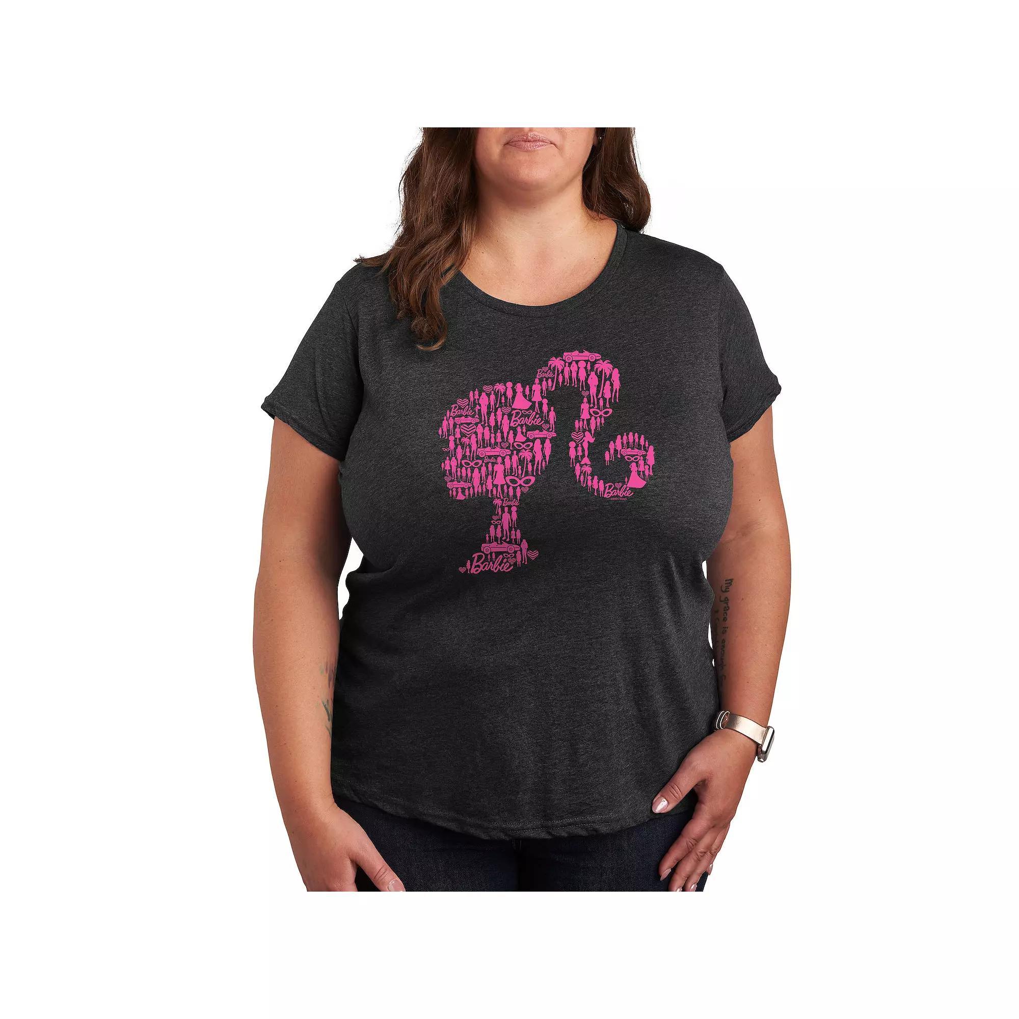 Plus Barbie® Logo Tie Dye Graphic Tee, Women's,  Product Image