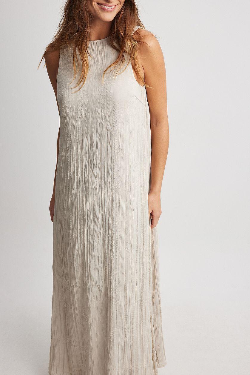 Crinkled Column Maxi Dress Product Image