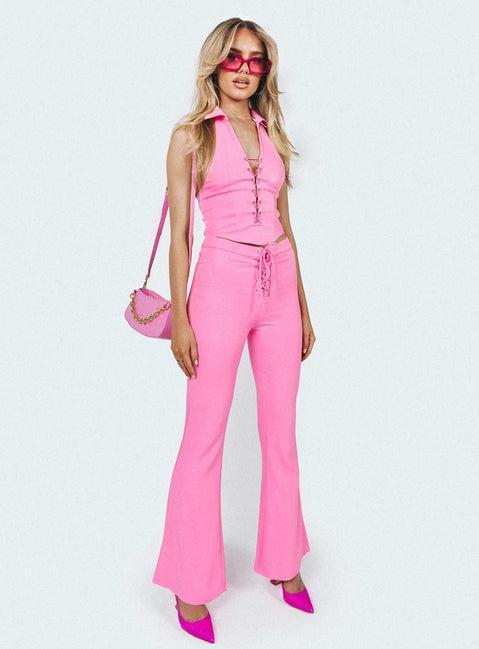 Marcia Flare Pant Pink Product Image