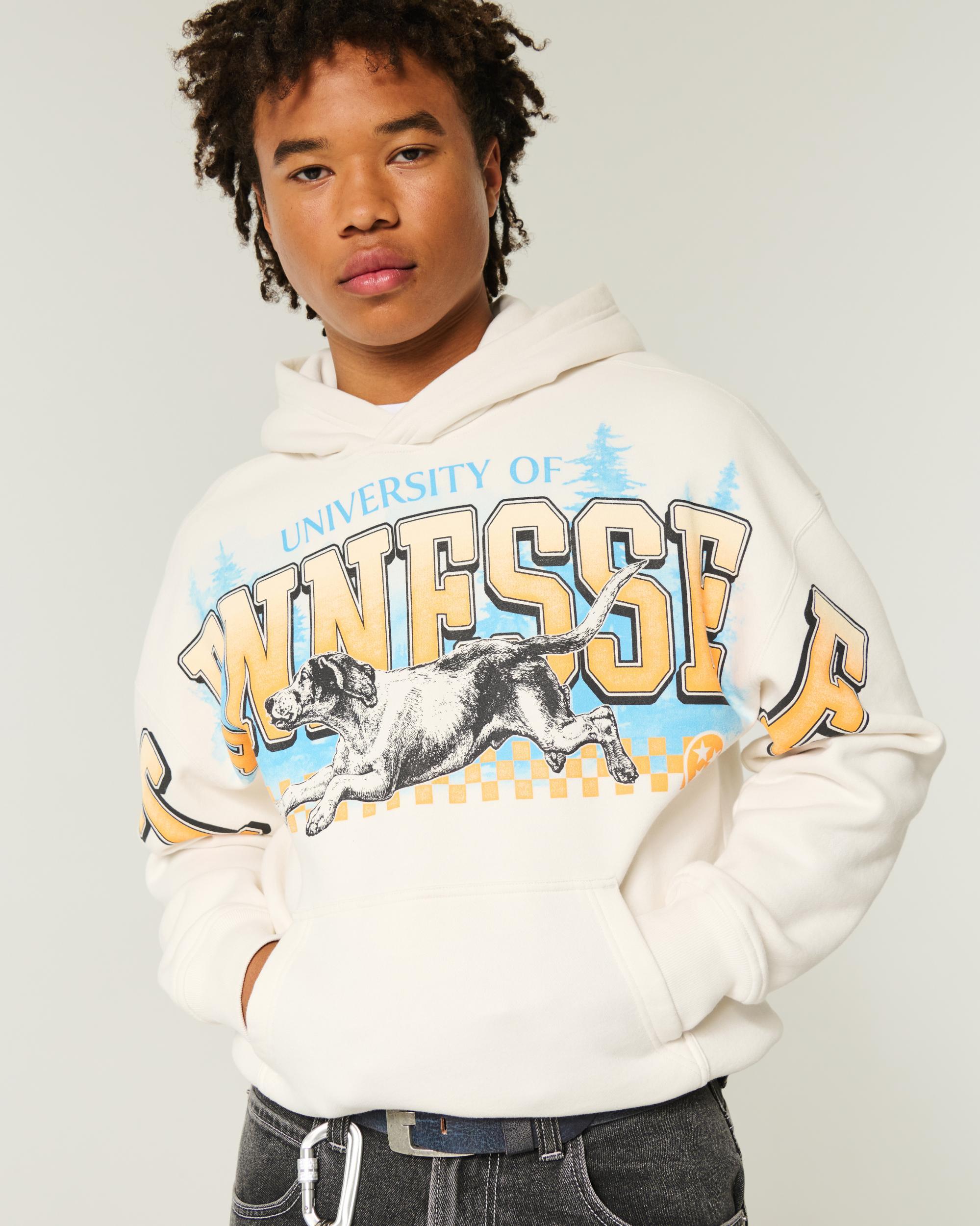 Boxy UConn Graphic Hoodie Product Image