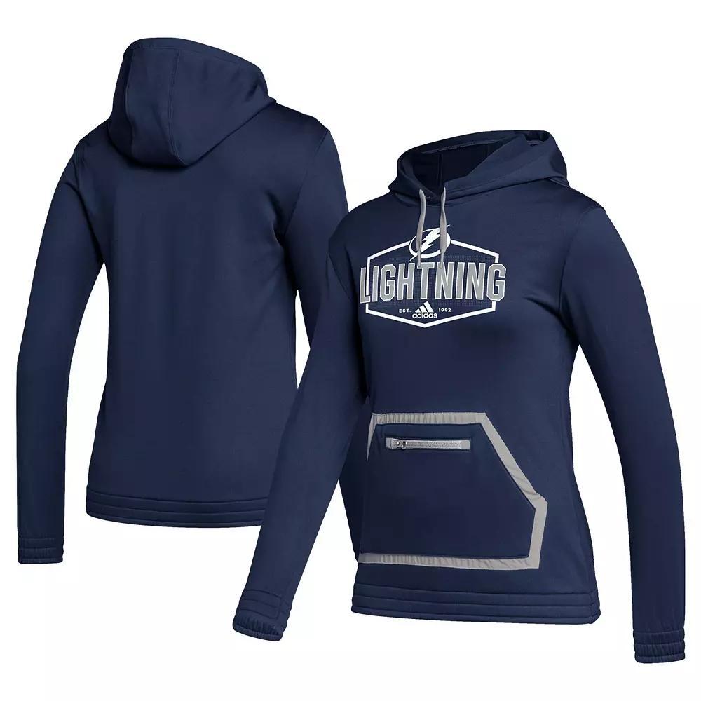 Women's adidas Blue Tampa Bay Lightning Team Pullover Hoodie,  Product Image