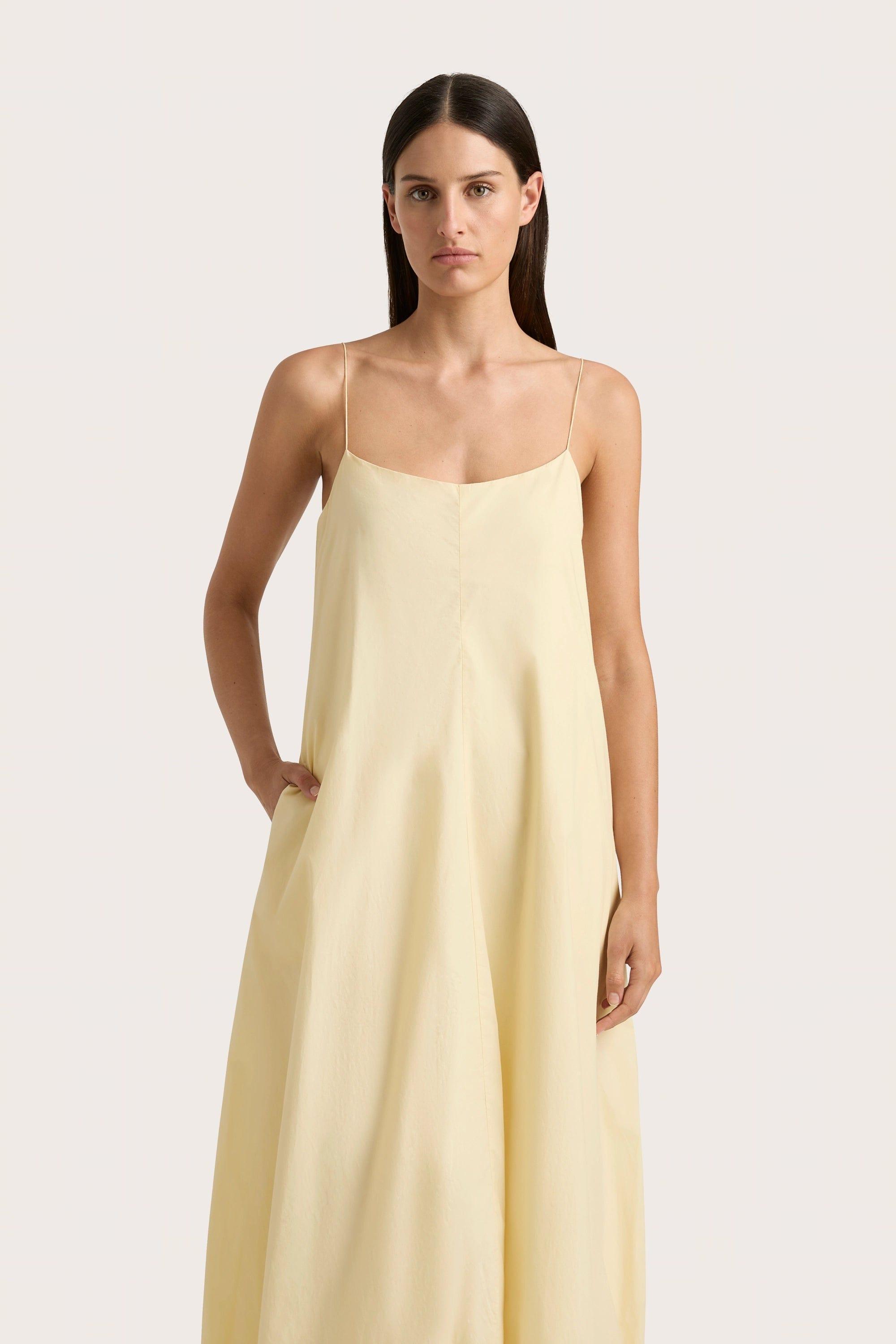 Anais Maxi Dress Lemon Product Image