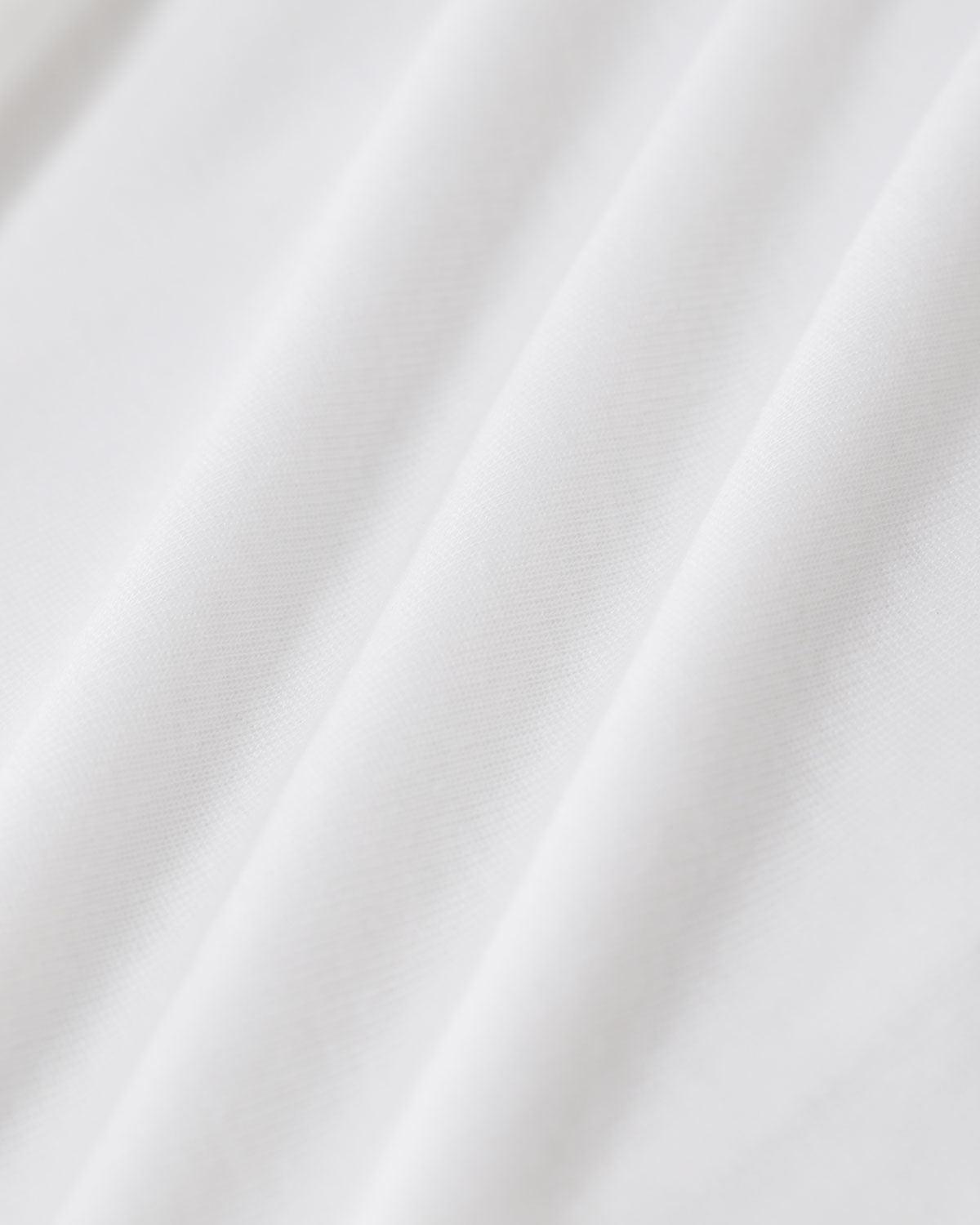 White Elastic Waist Straight Midi Skirt Product Image