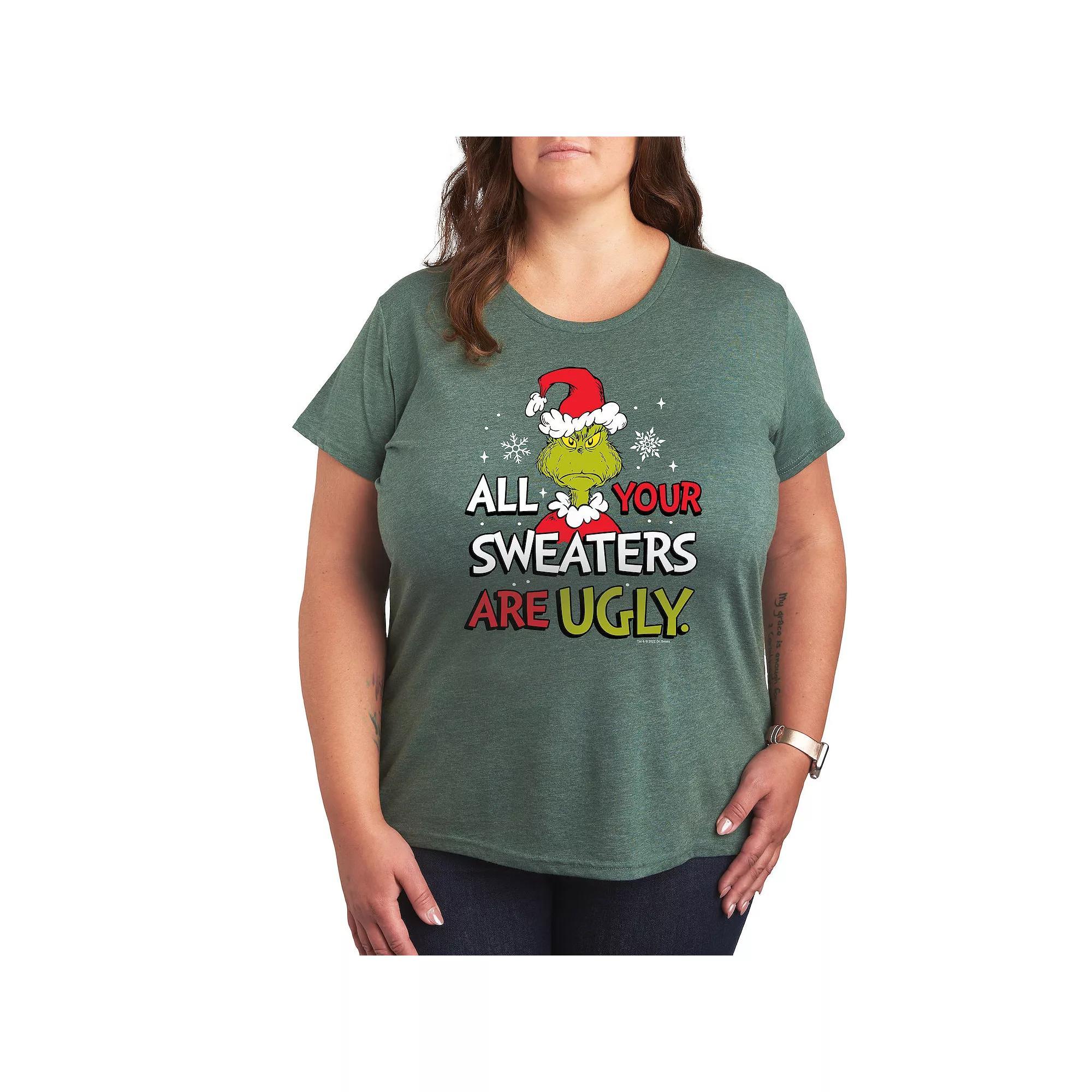 Plus Dr. Seuss The Grinch Sweaters Are Ugly Graphic Tee, Women's,  Product Image