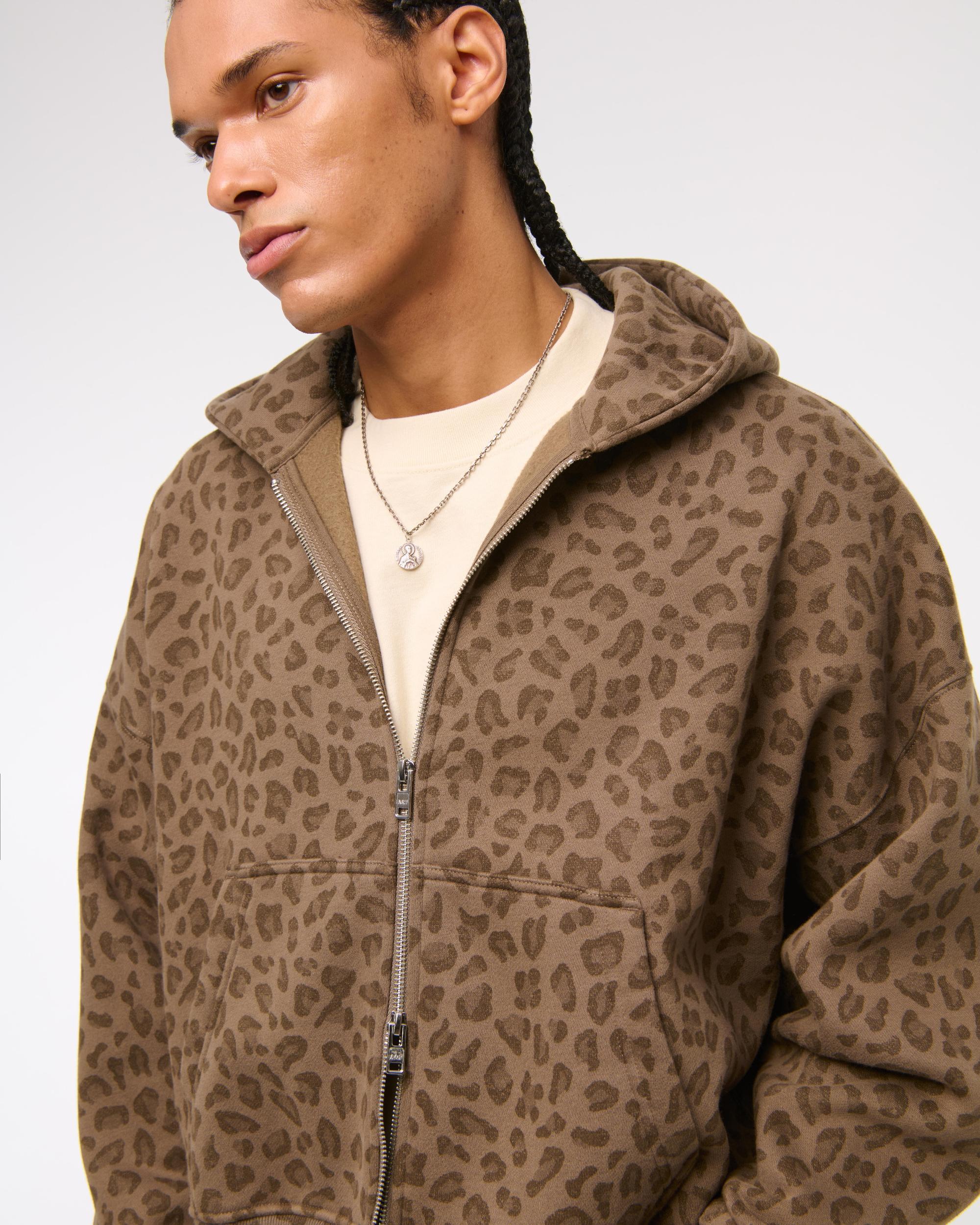 Cropped Essential Full-Zip Hoodie Product Image