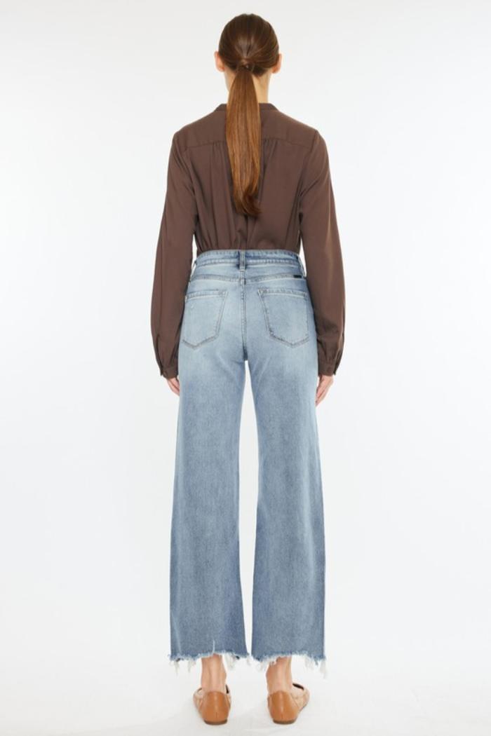 Slim Wide Leg Jeans Product Image