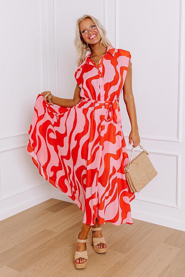 Feeling Groovy Chiffon Midi Product Image