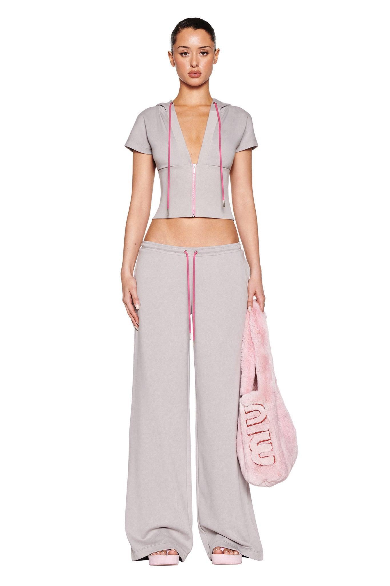 ARLO TRACK PANT - GREY : PINK Product Image