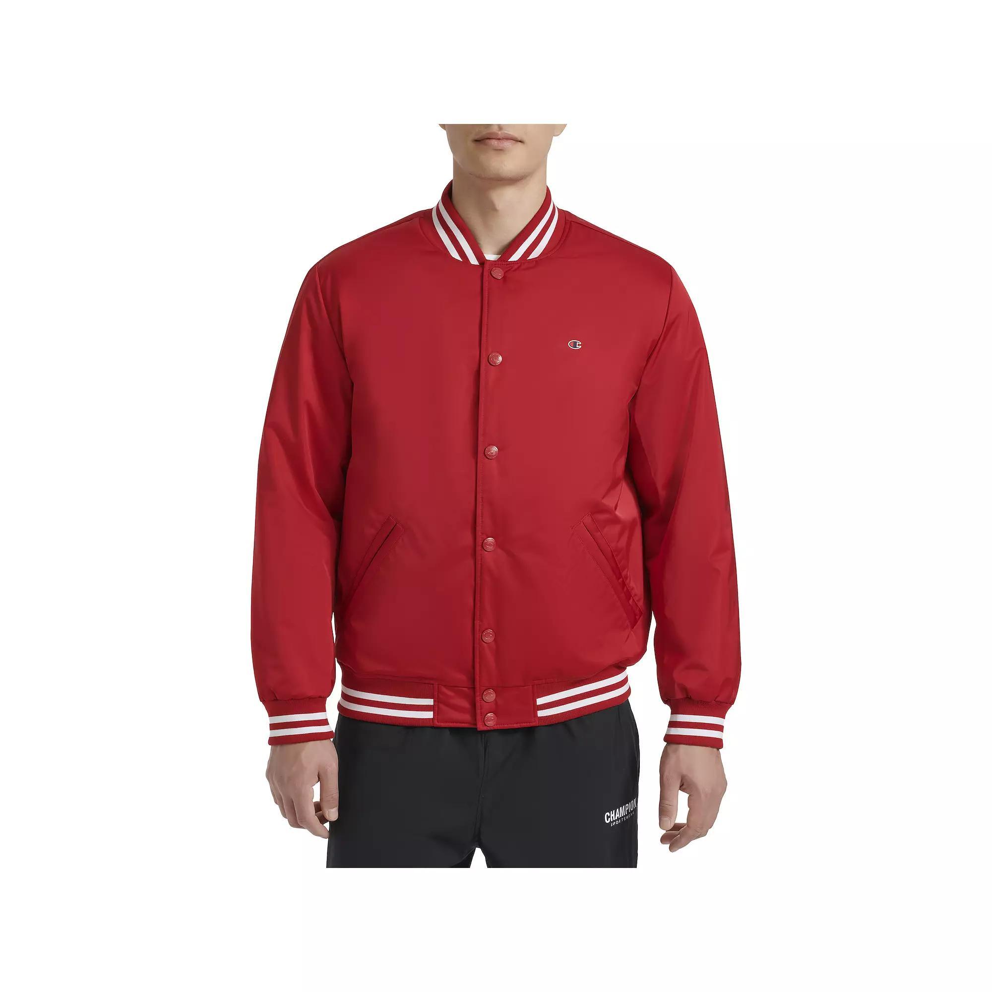 Men's Champion® Classic Varsity Bomber Jacket with Quilted Lining,  Product Image