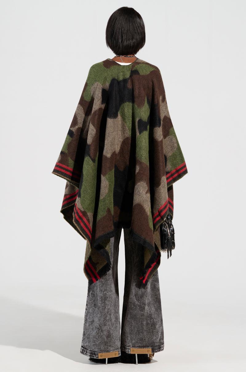 YOU CAN'T SEE ME CAMO PONCHO Product Image