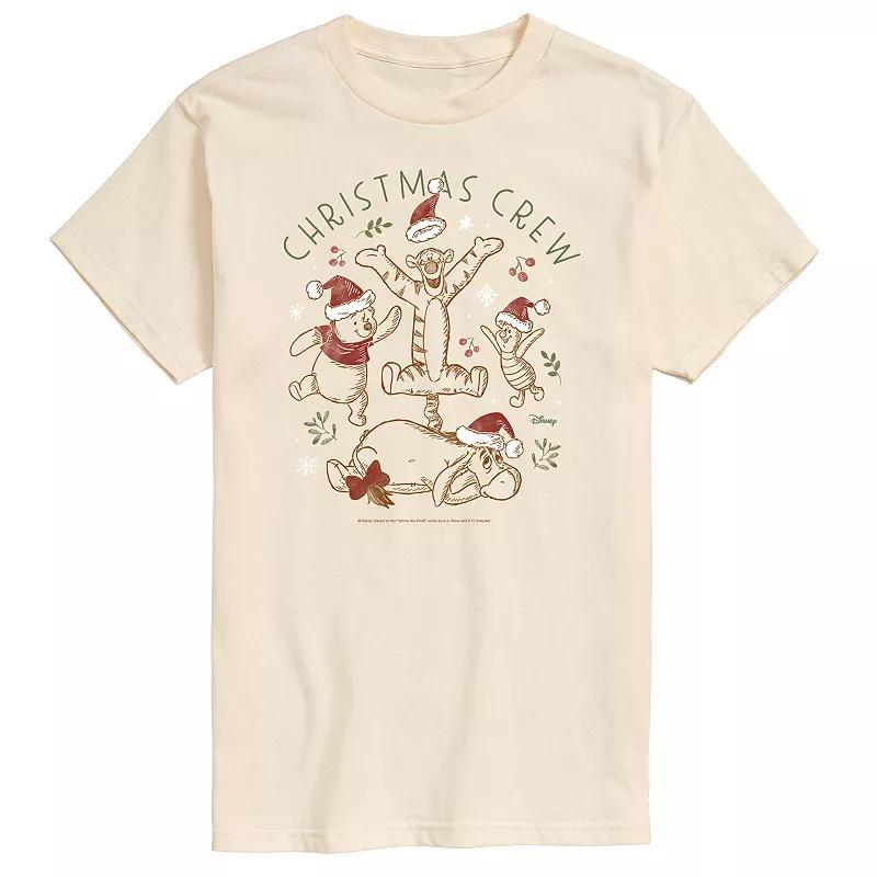 Disney's Winnie The Pooh Men's Christmas Crew Graphic Tee,  Product Image