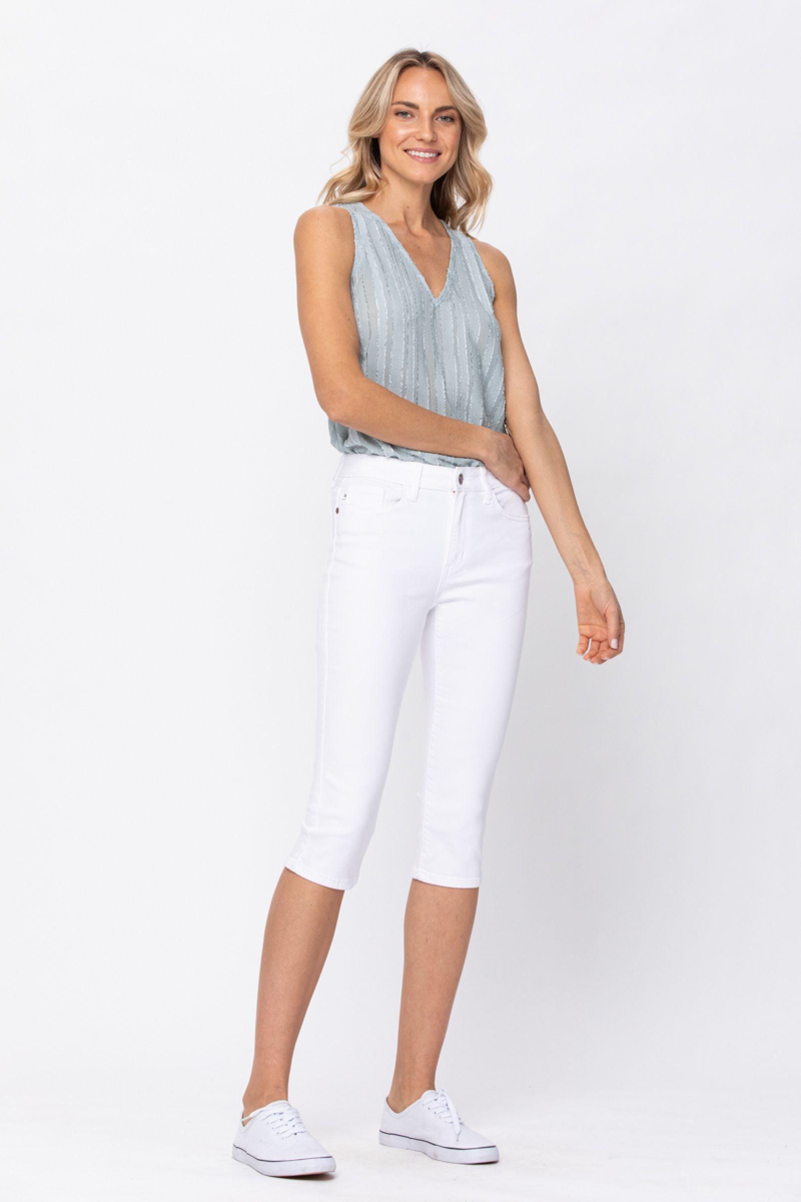 82292   Kathy Mid-Rise Capri by Judy Blue Jeans Product Image