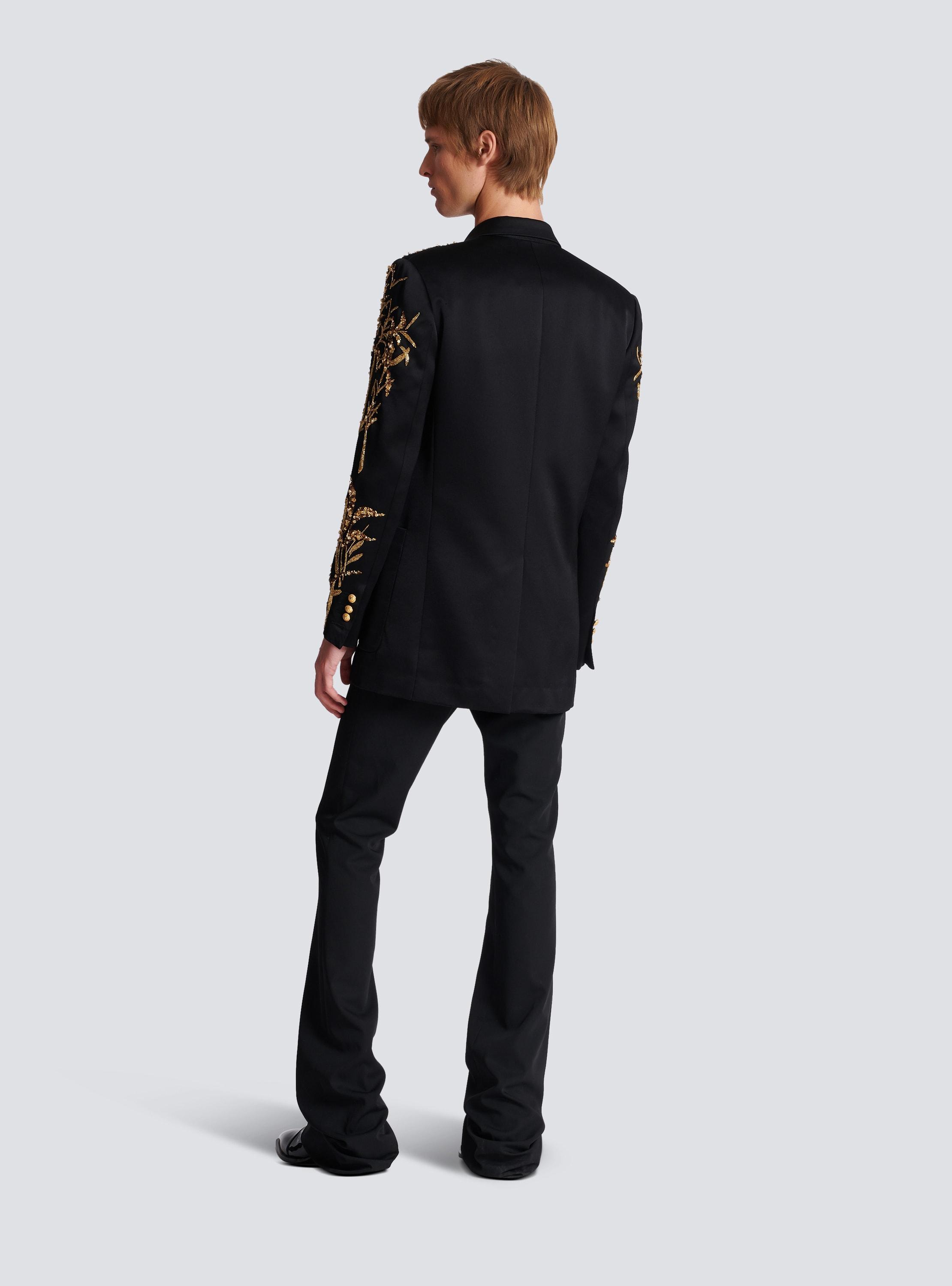 Blazer with embroidered Bamboo sleeves Product Image