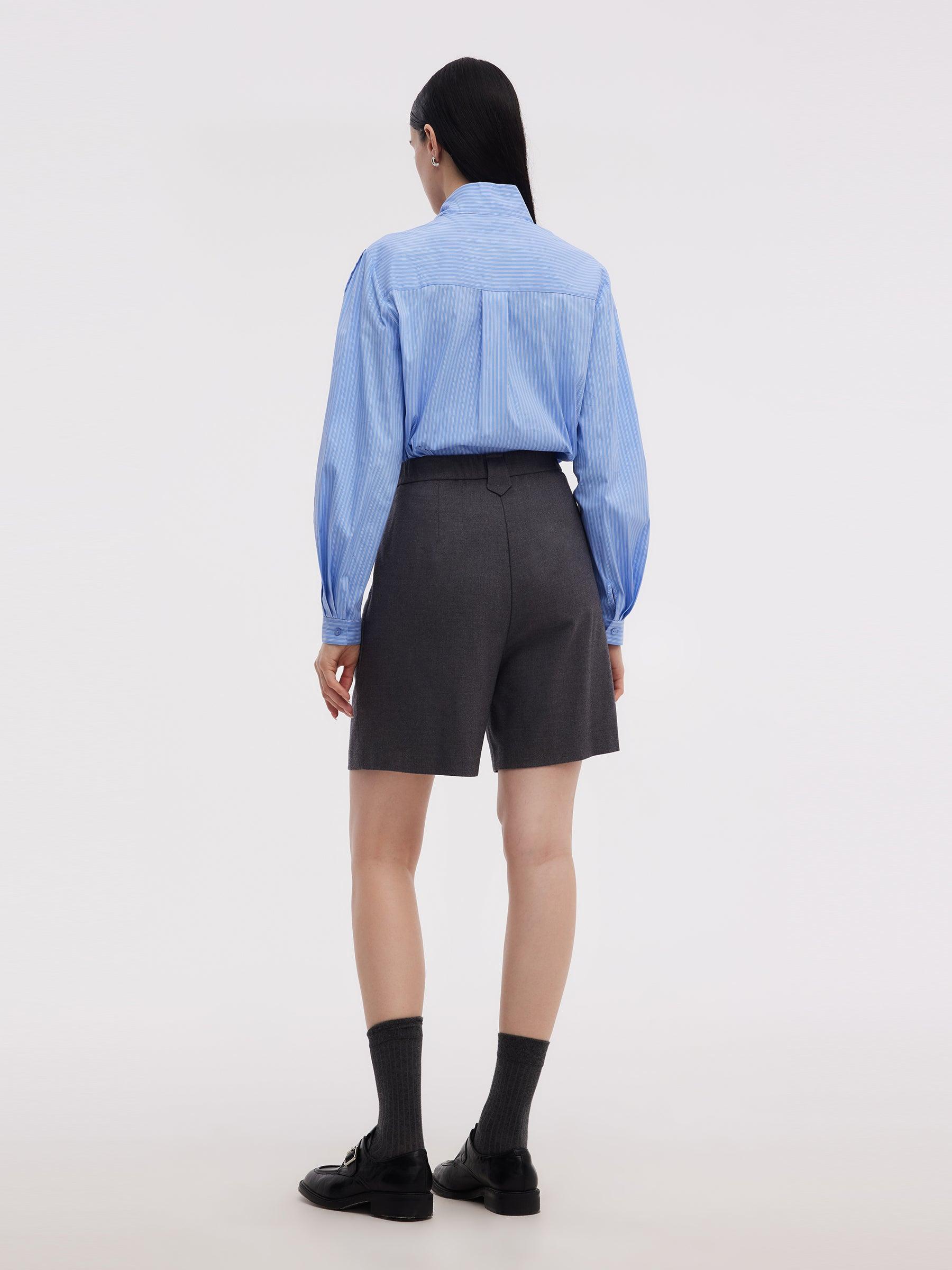 Wool Blend Women A-Line Shorts Product Image