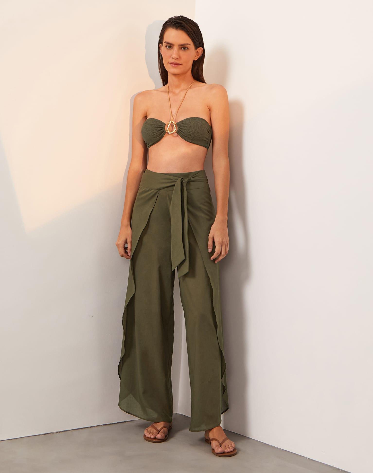 Bia Pareo Pants - Evergreen Product Image