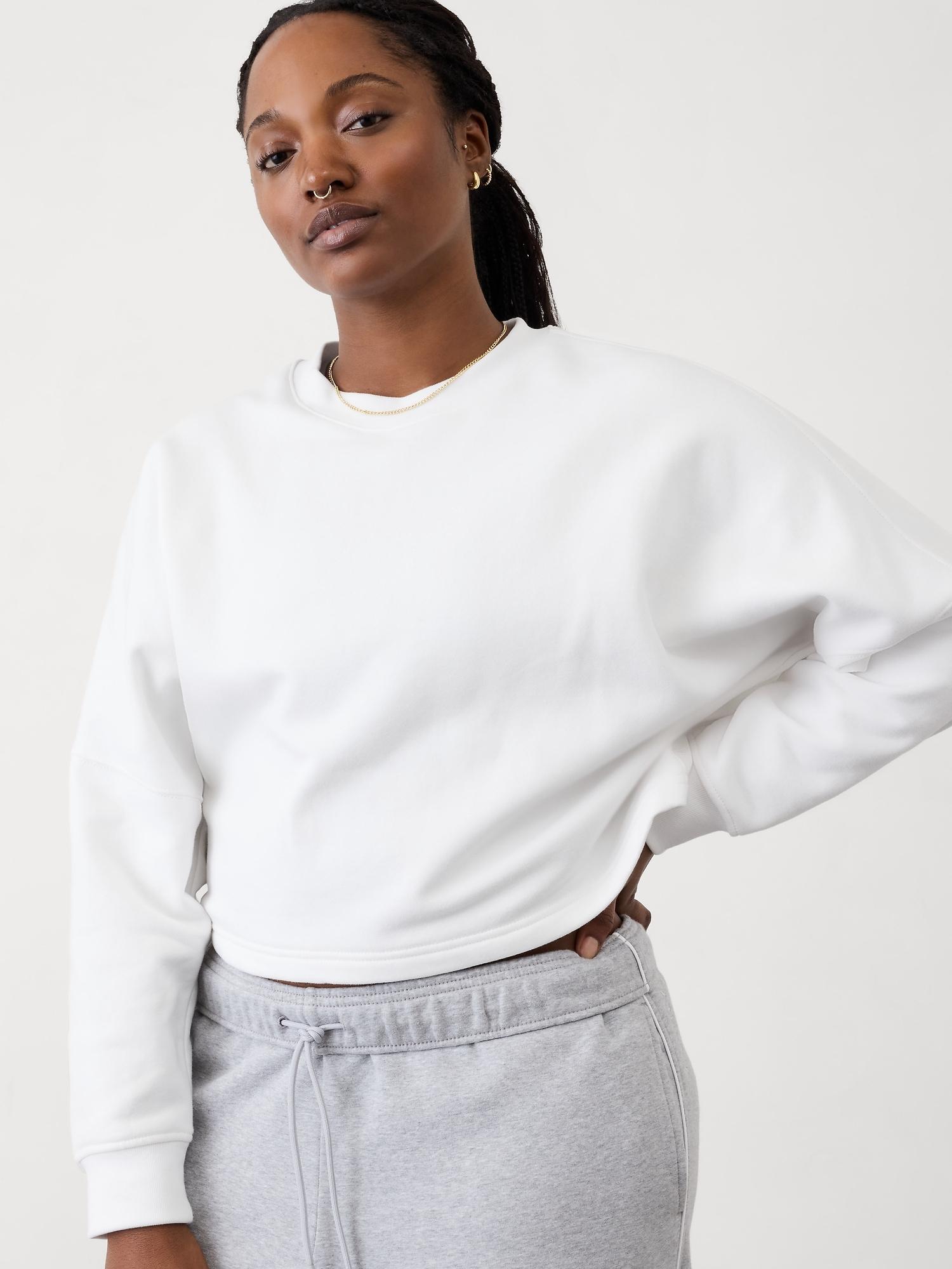 Forever Fleece Dolman Crop Sweatshirt Product Image